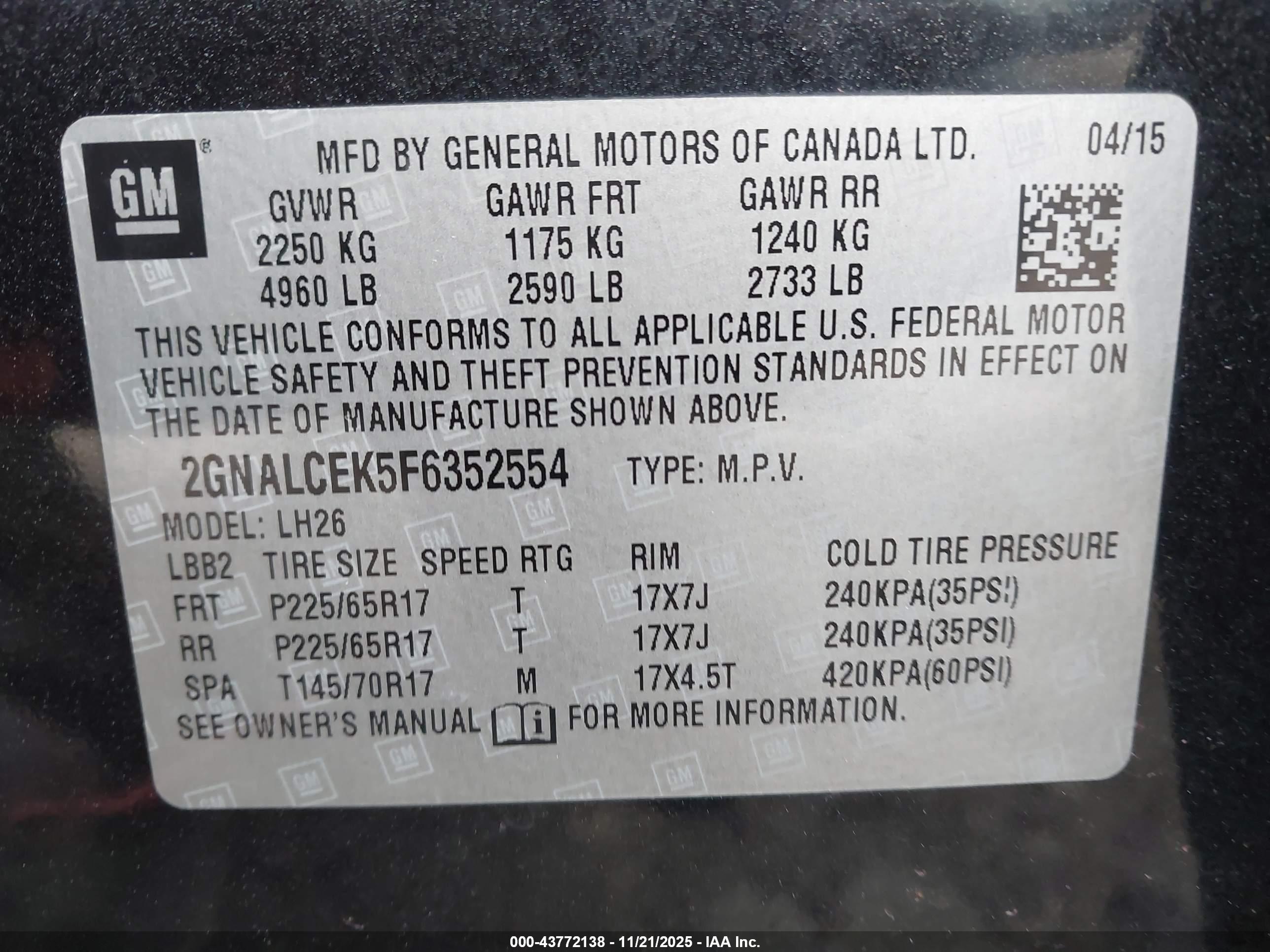 CHEVROLET EQUINOX image 9