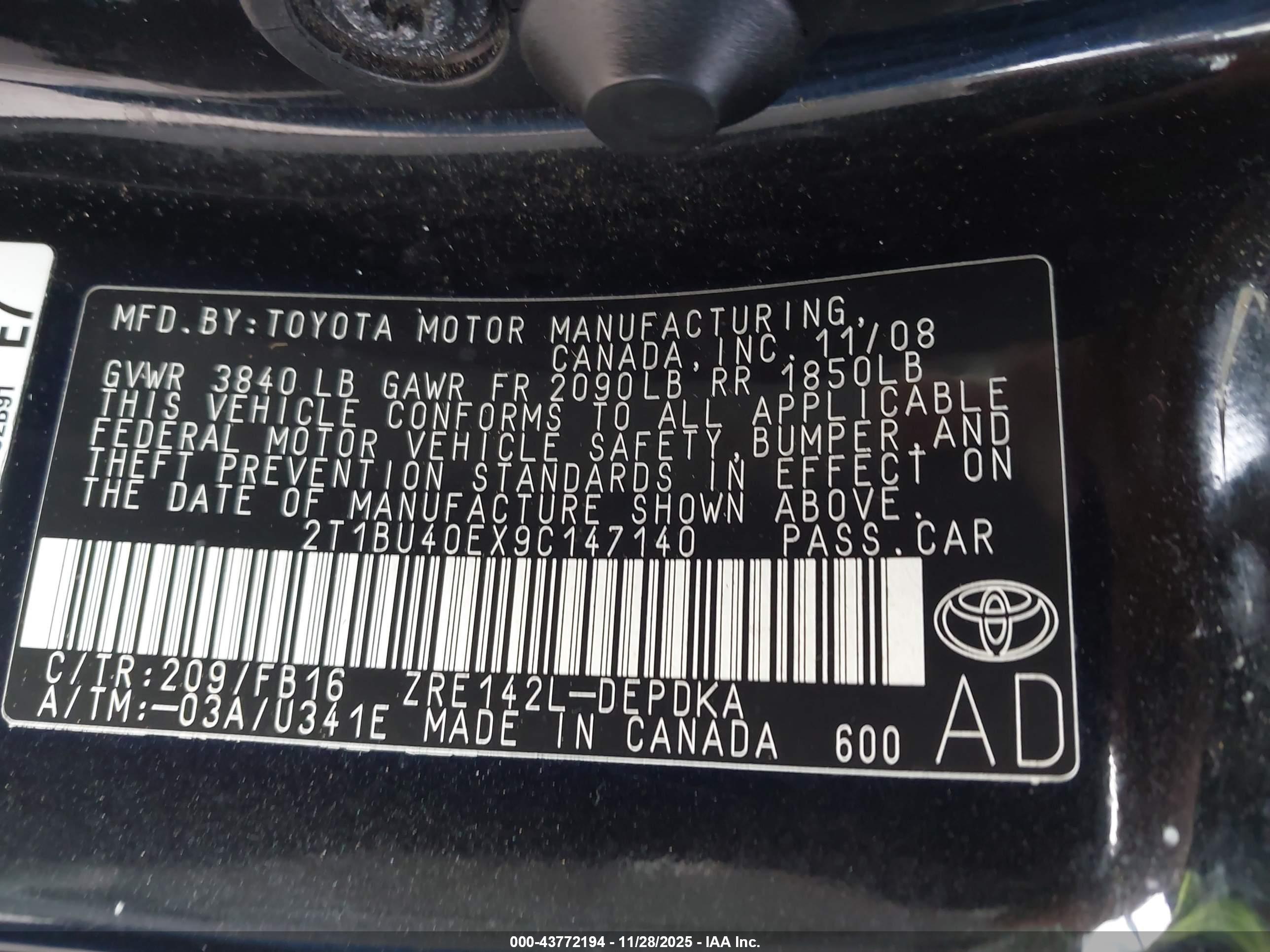 TOYOTA COROLLA image 9