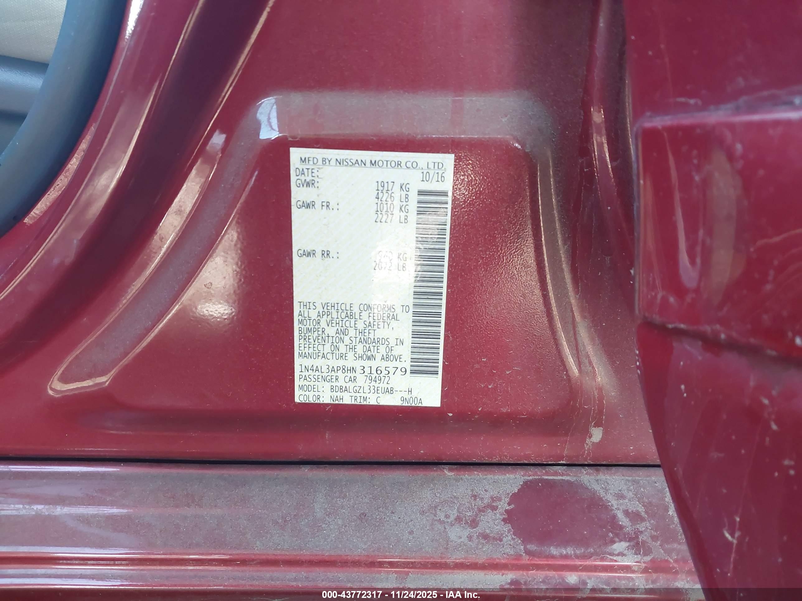 NISSAN ALTIMA image 9