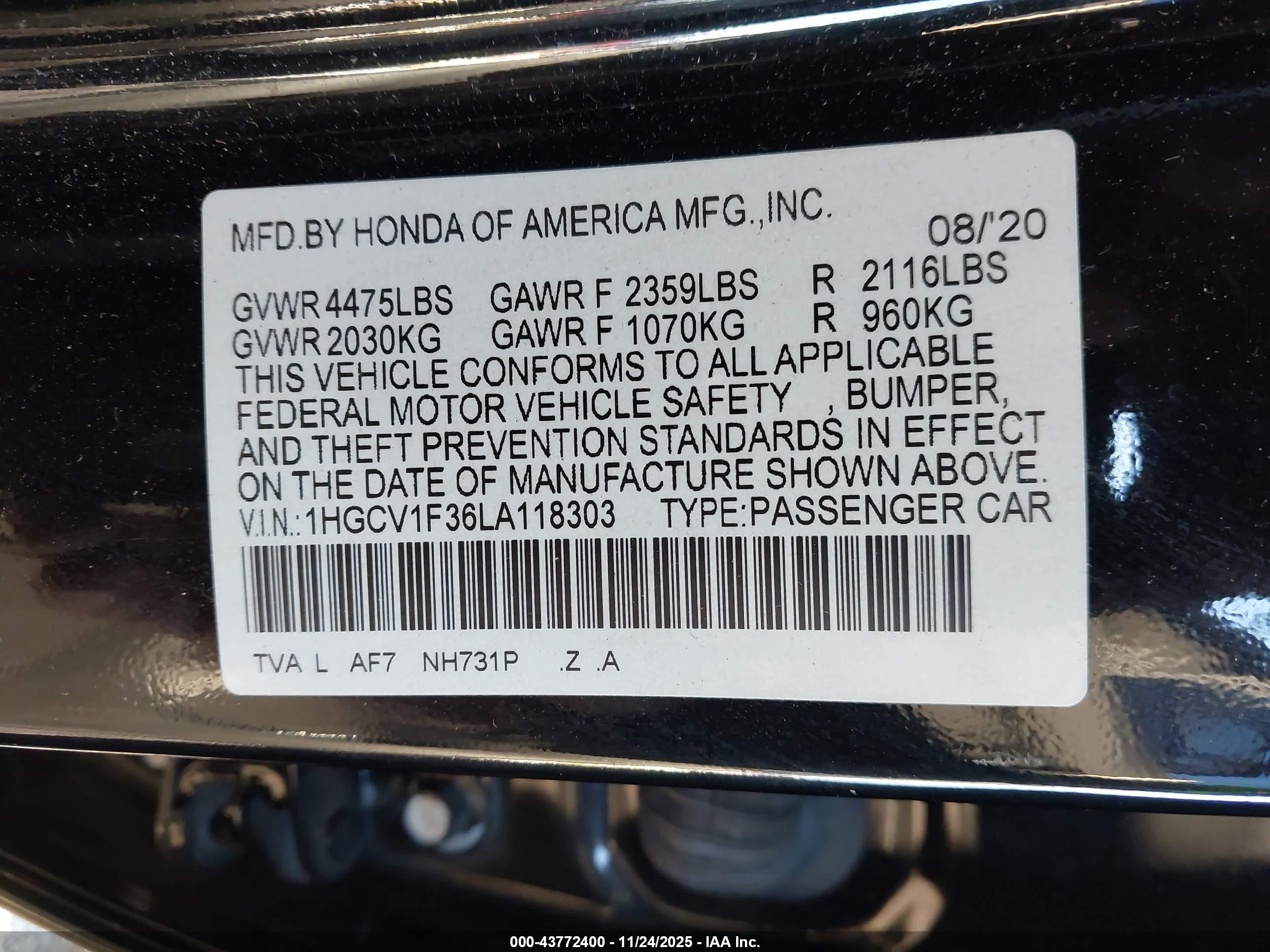 HONDA ACCORD image 9