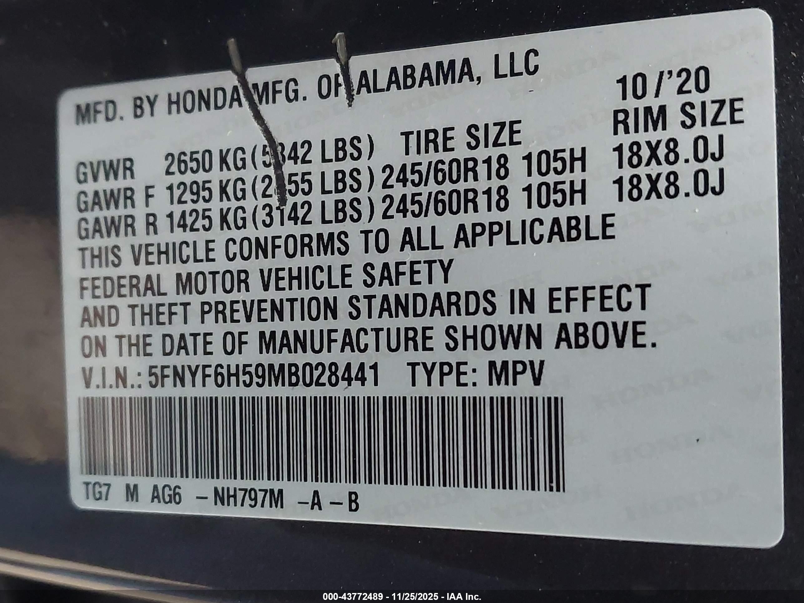 HONDA PILOT image 9