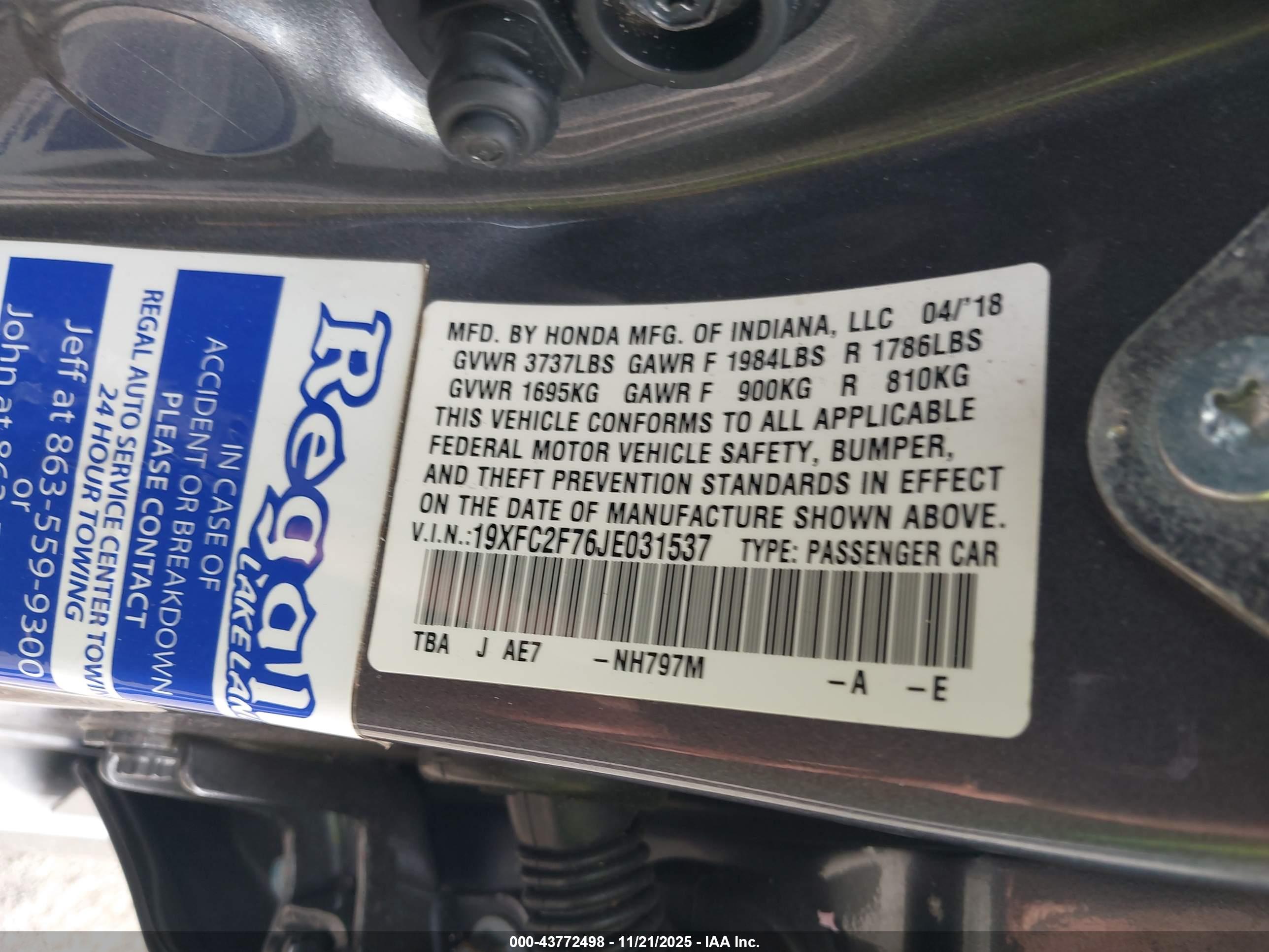 HONDA CIVIC image 9