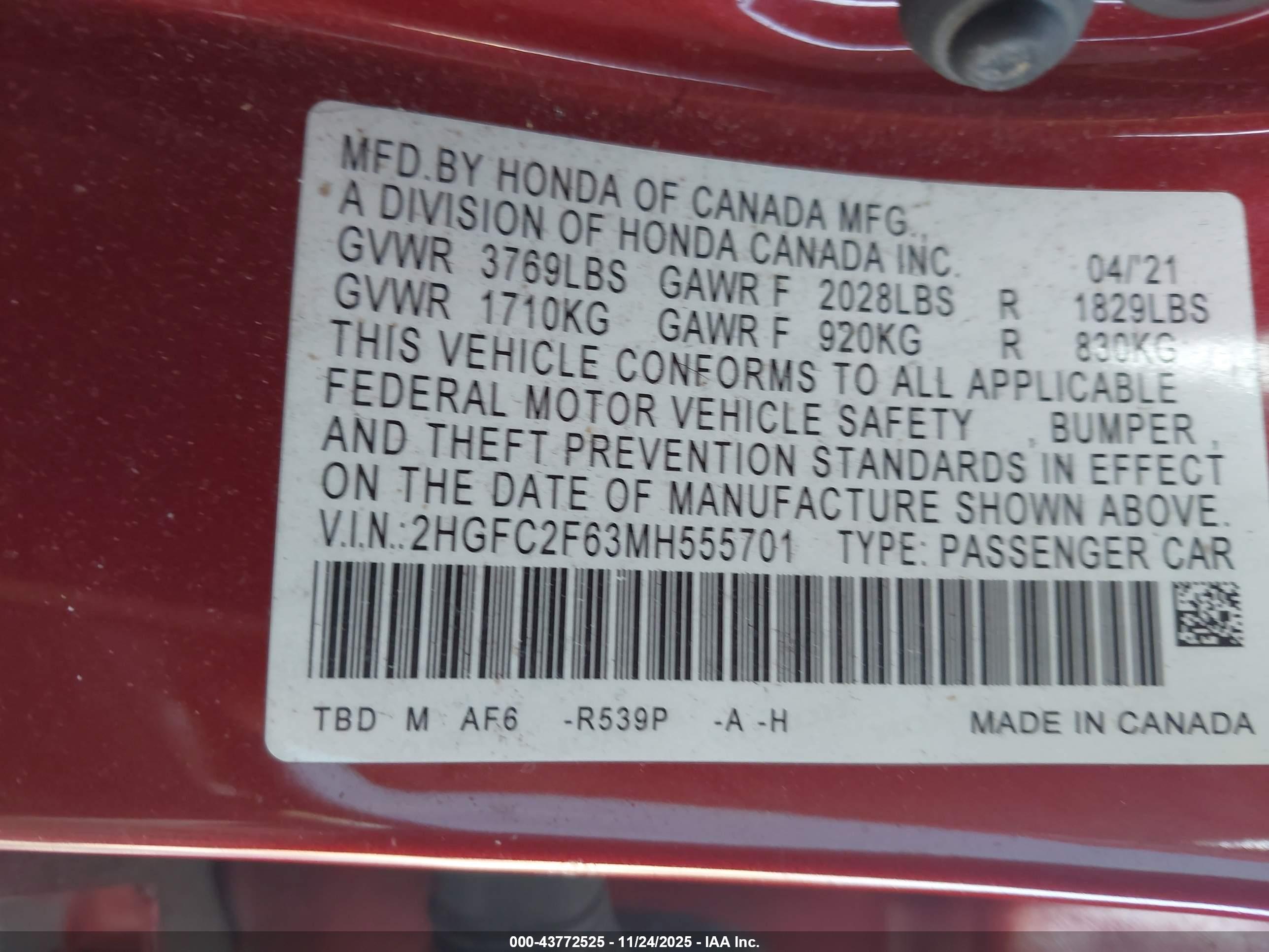 HONDA CIVIC image 9