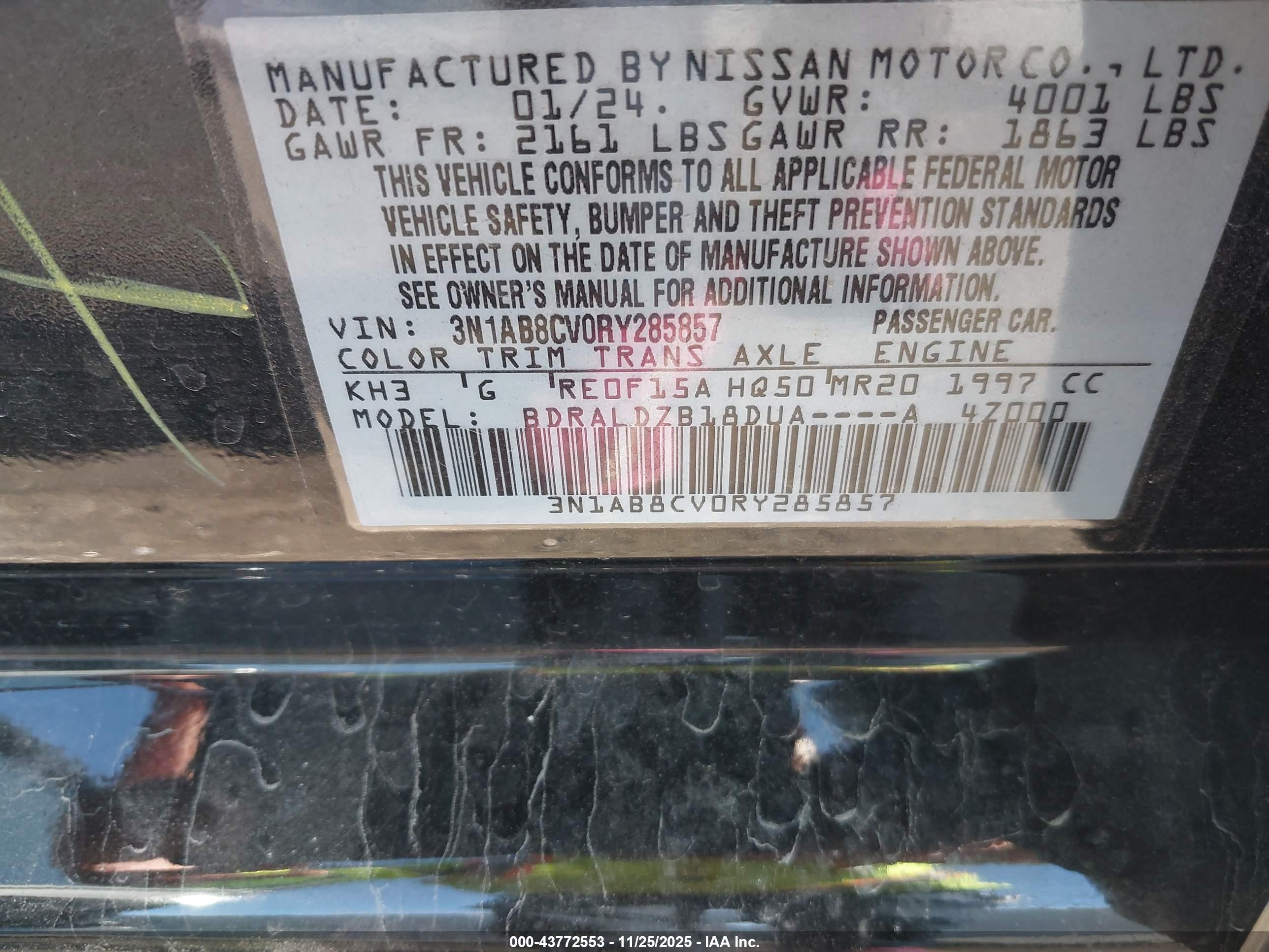 NISSAN SENTRA image 9