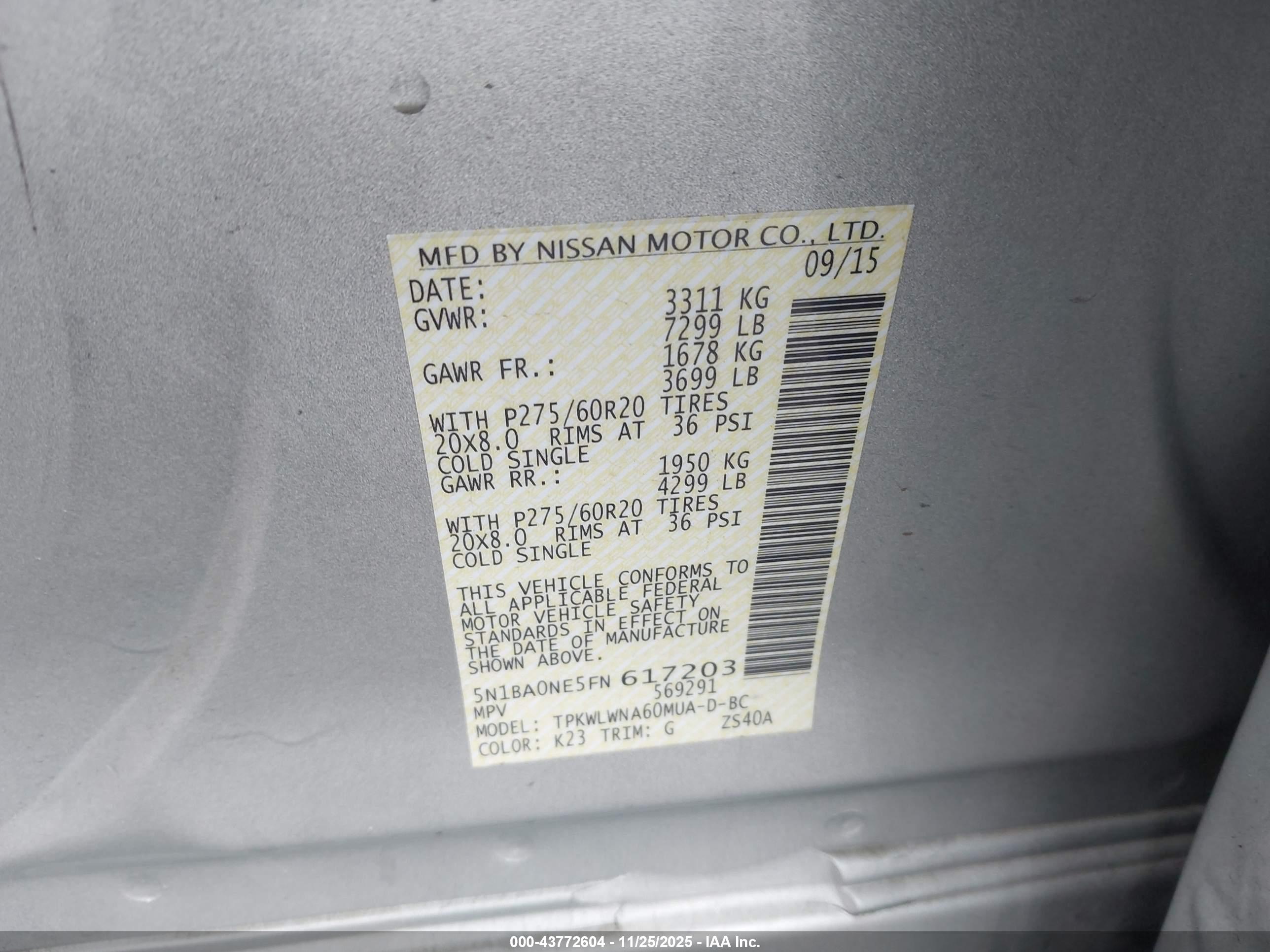 NISSAN ARMADA image 9
