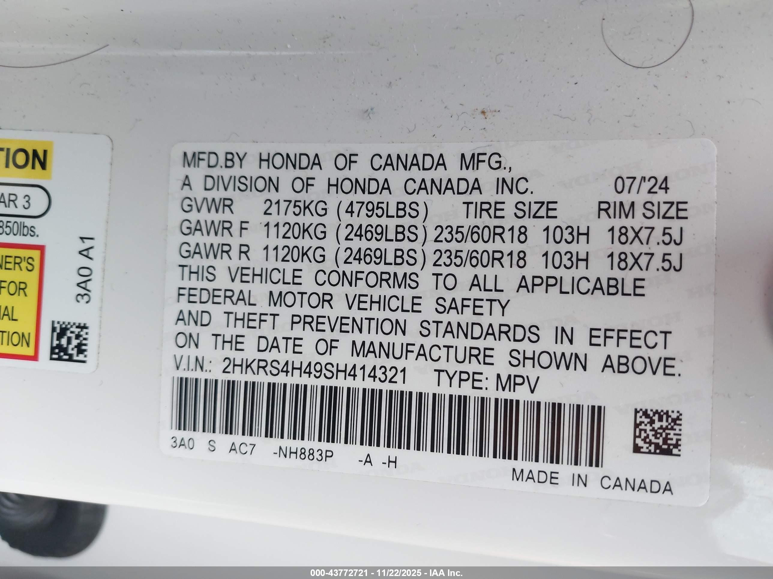 HONDA CR-V image 9