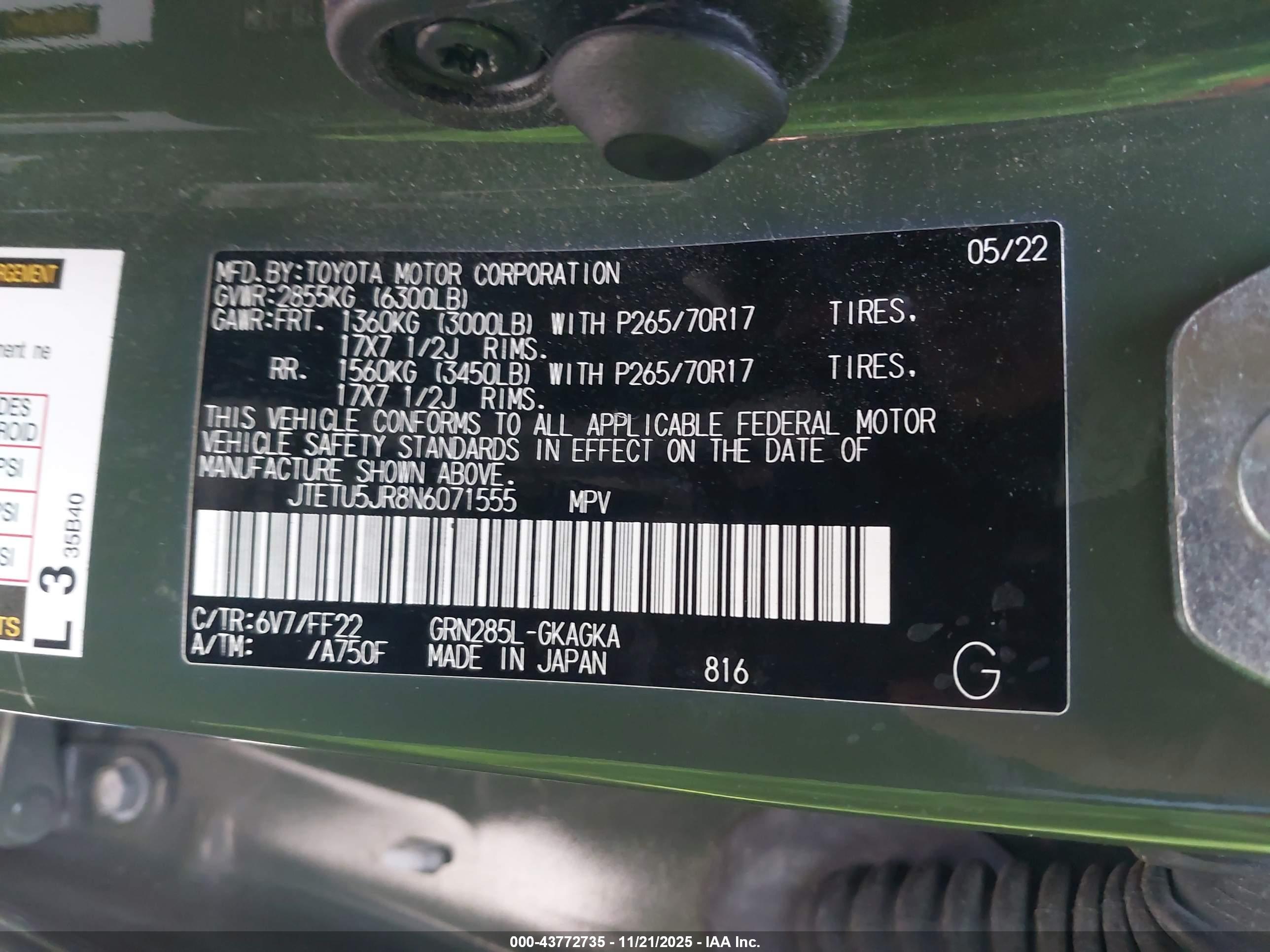 TOYOTA 4RUNNER image 9