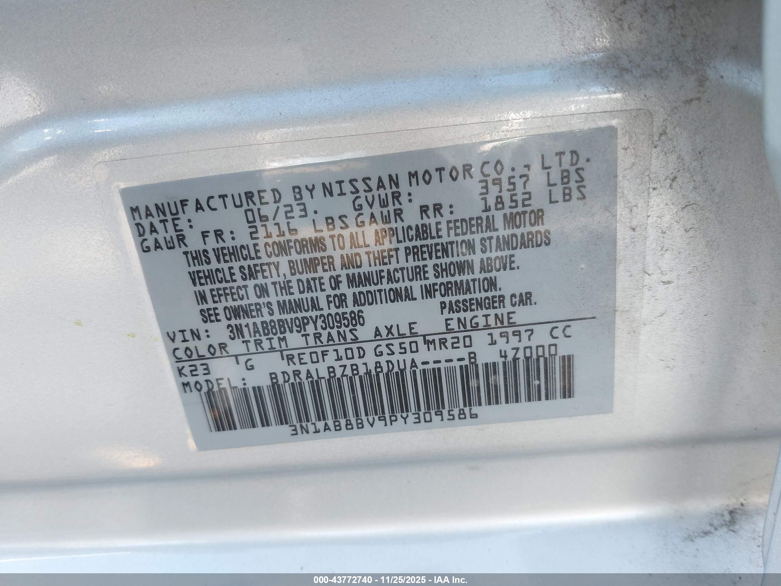 NISSAN SENTRA image 9