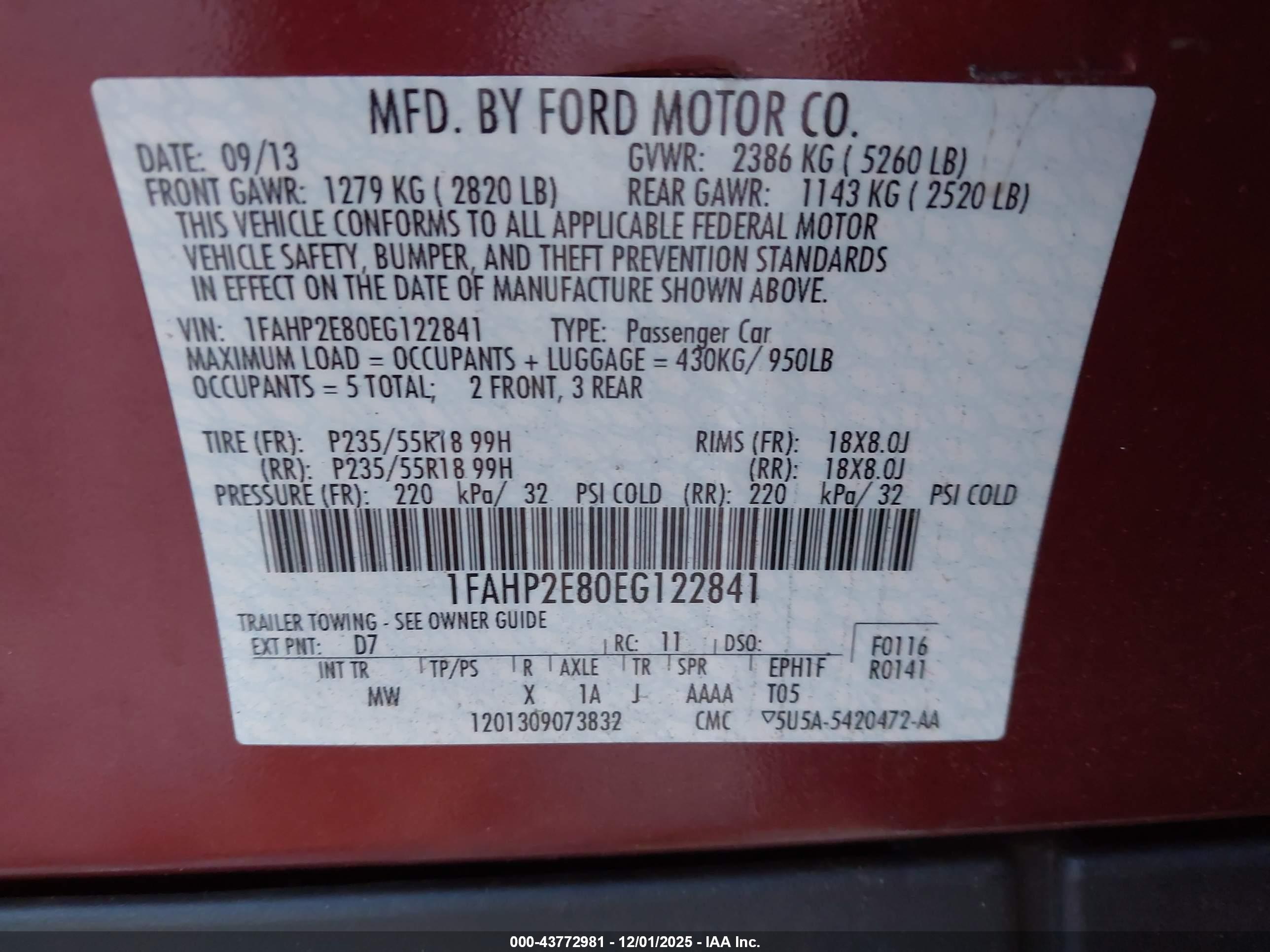 FORD TAURUS image 9