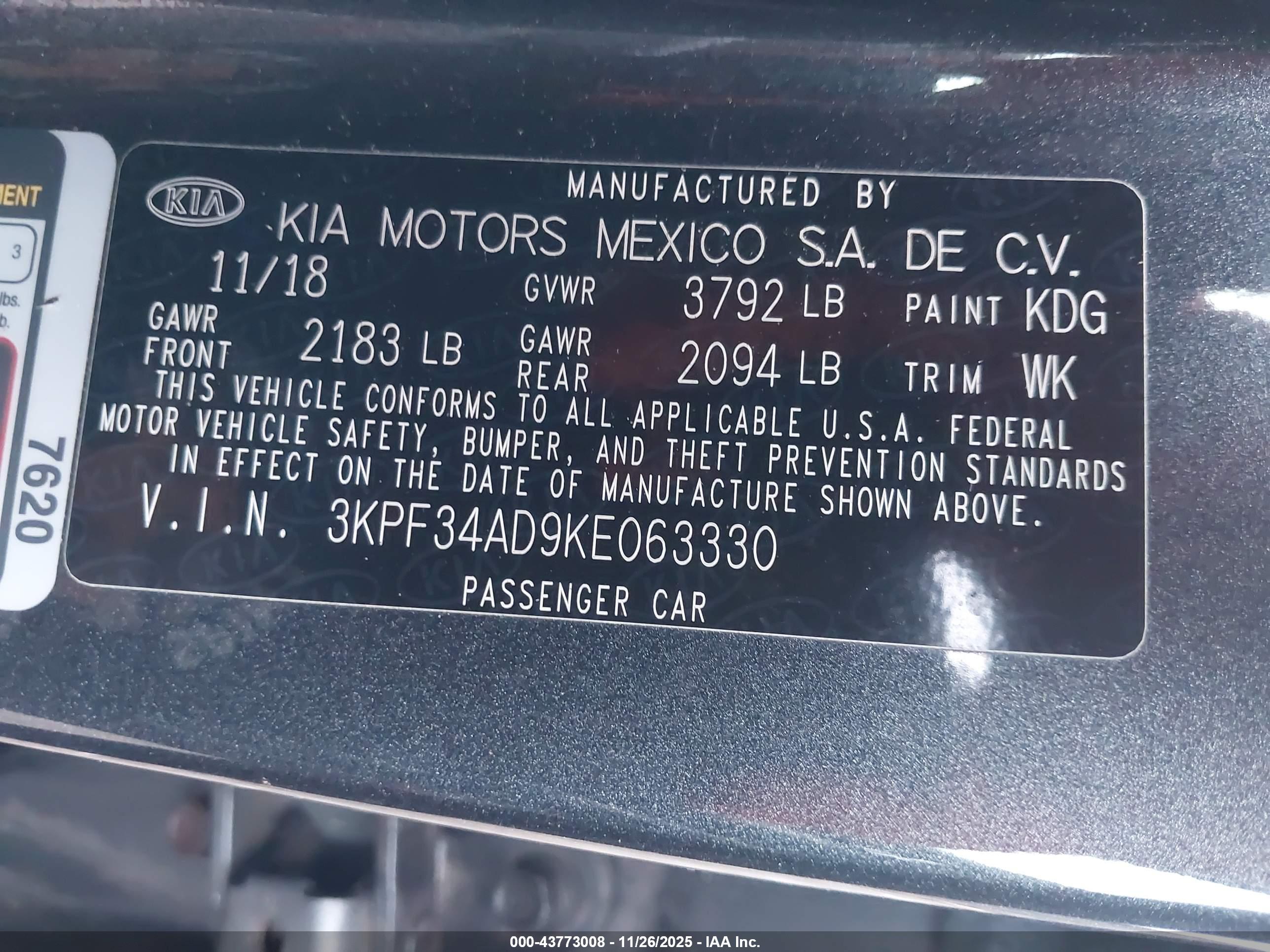 KIA FORTE image 9