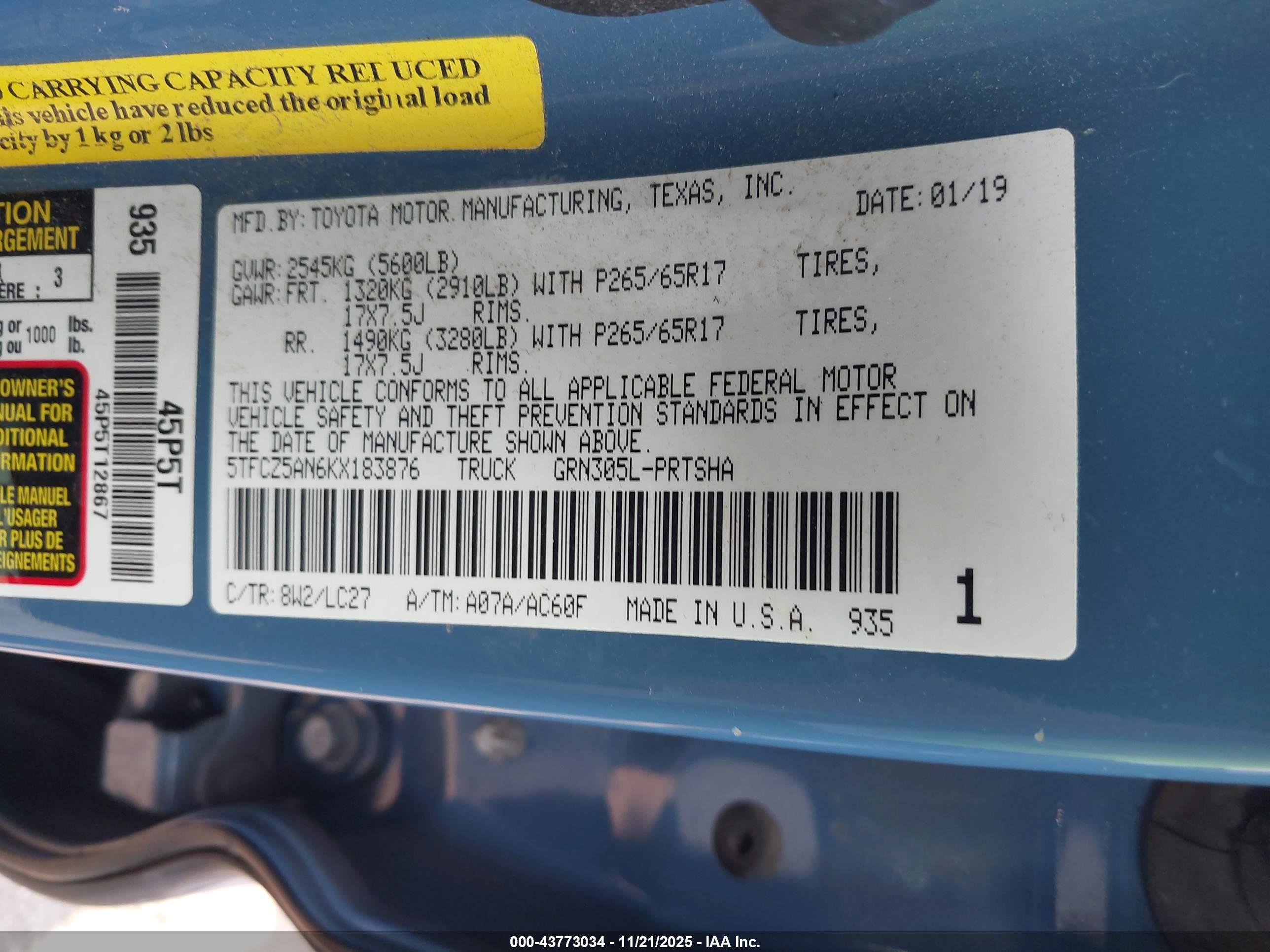 TOYOTA TACOMA image 9
