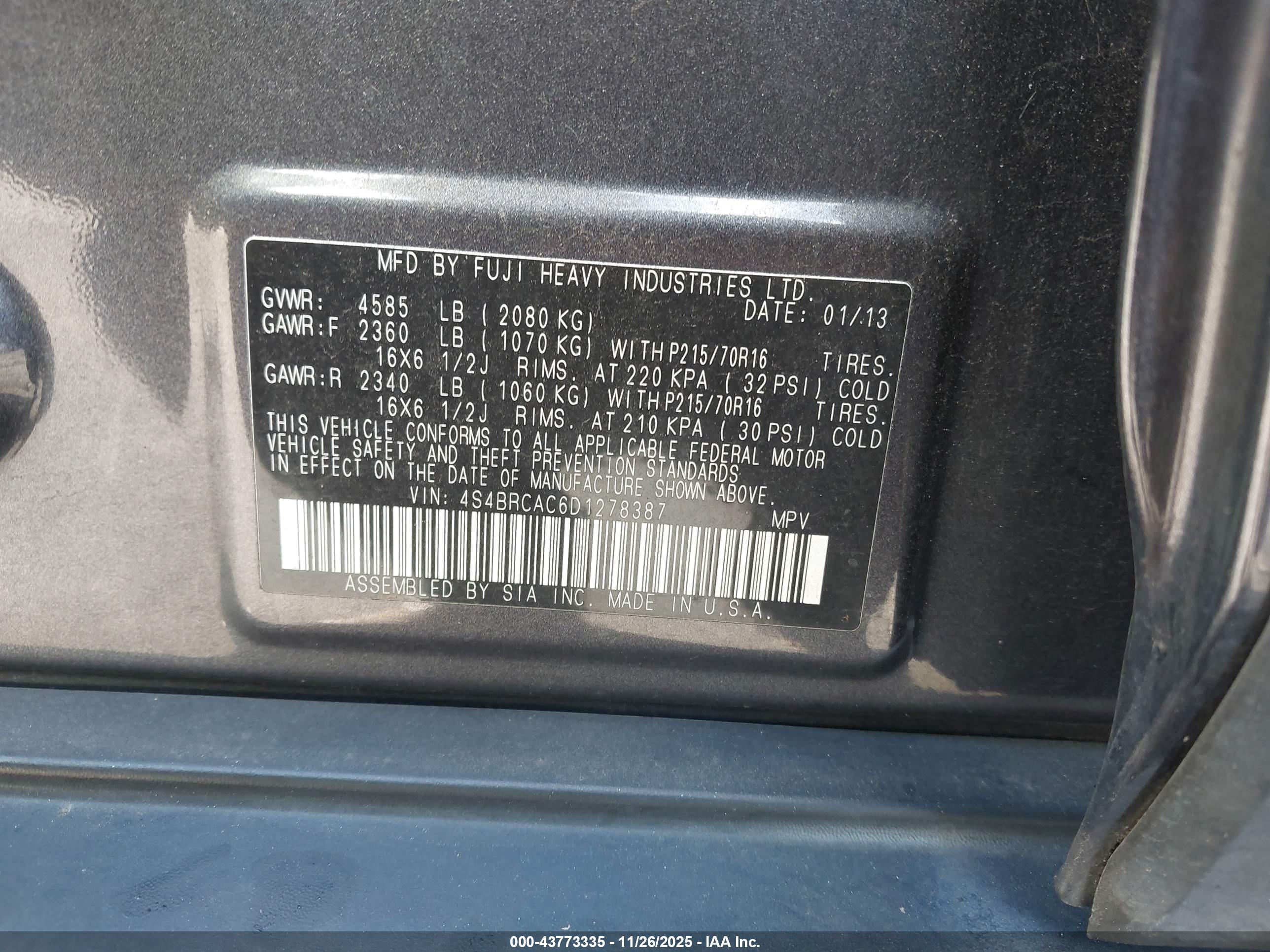 SUBARU OUTBACK image 9