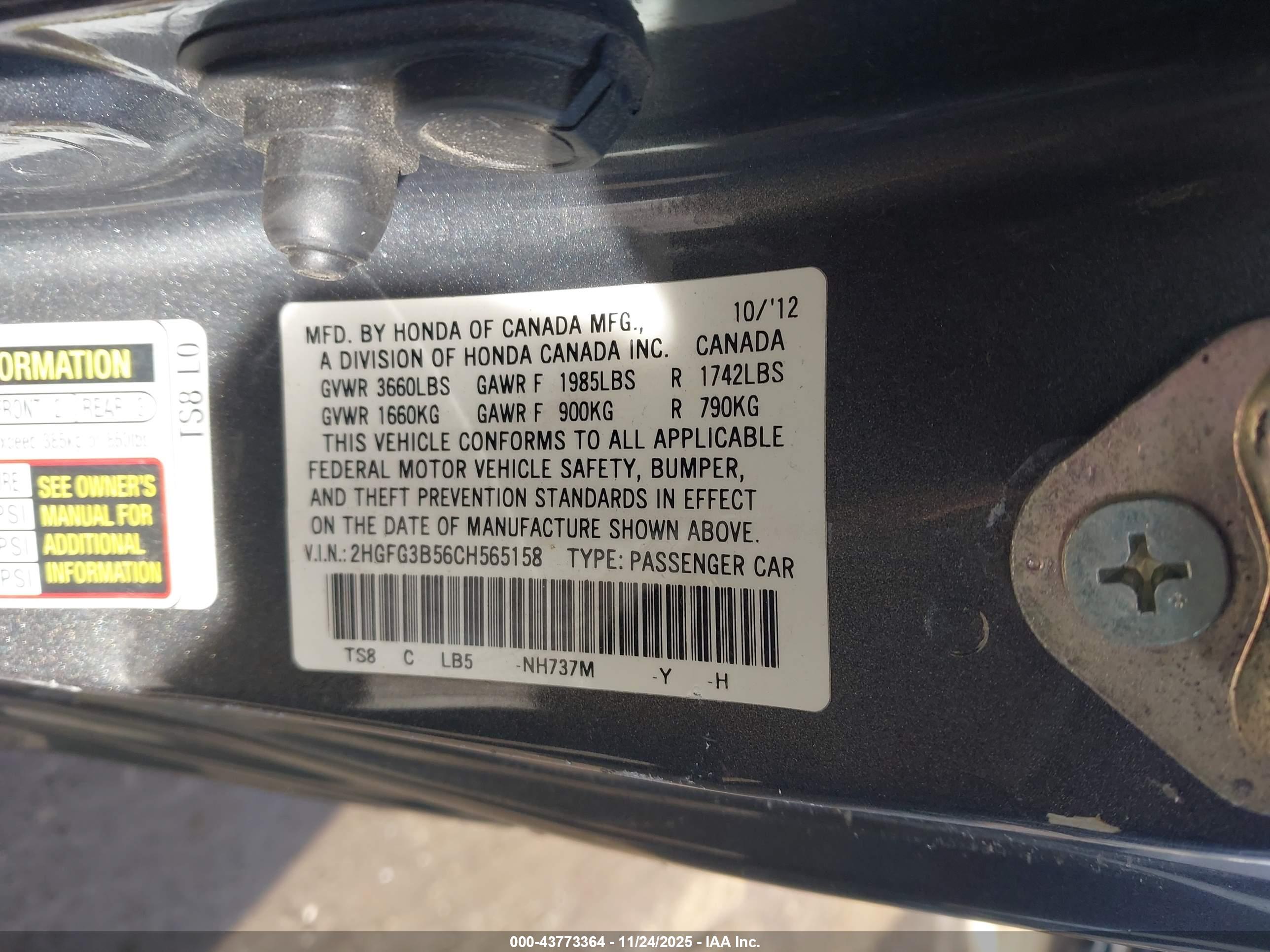 HONDA CIVIC image 9