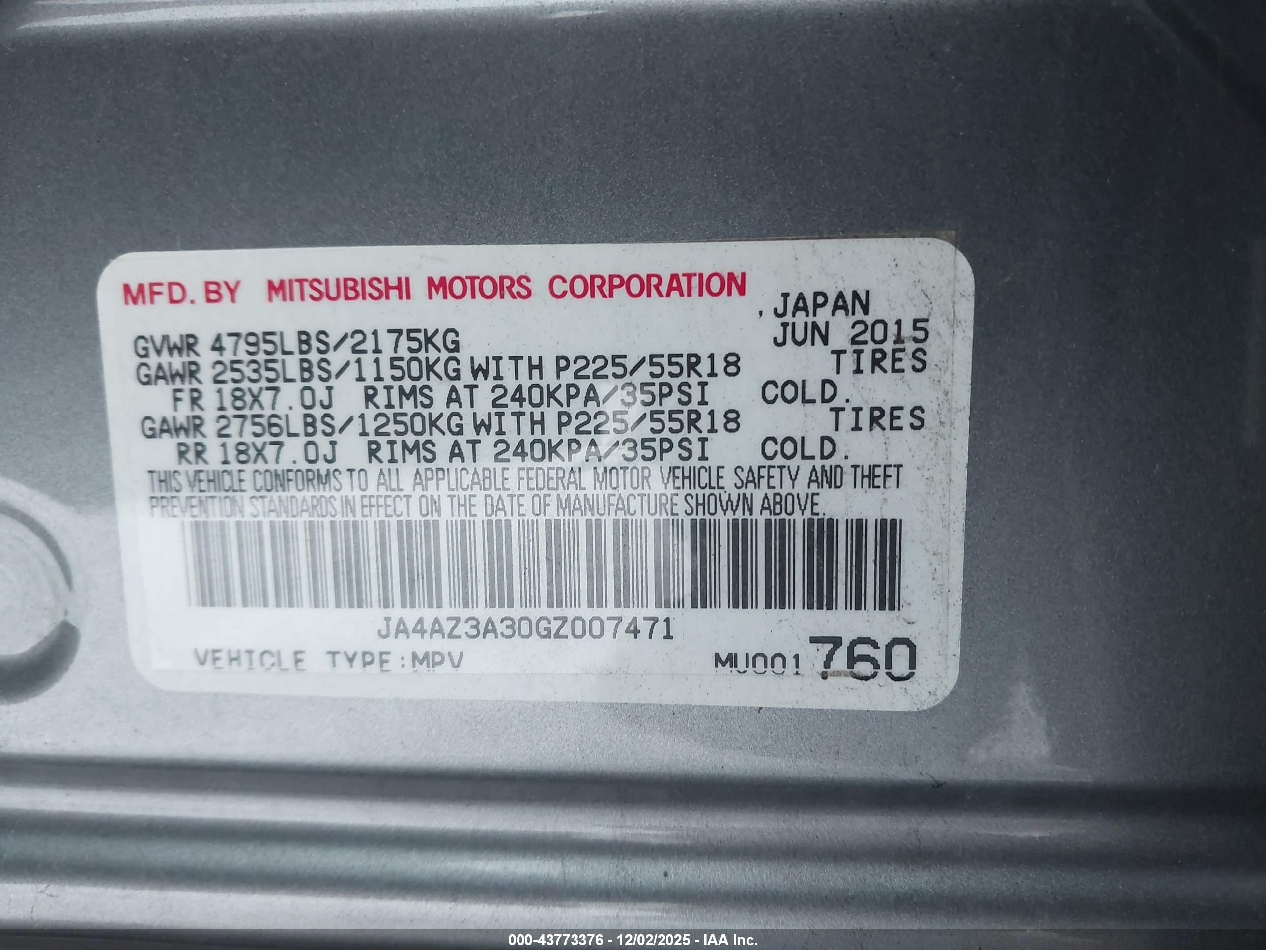 MITSUBISHI OUTLANDER image 9