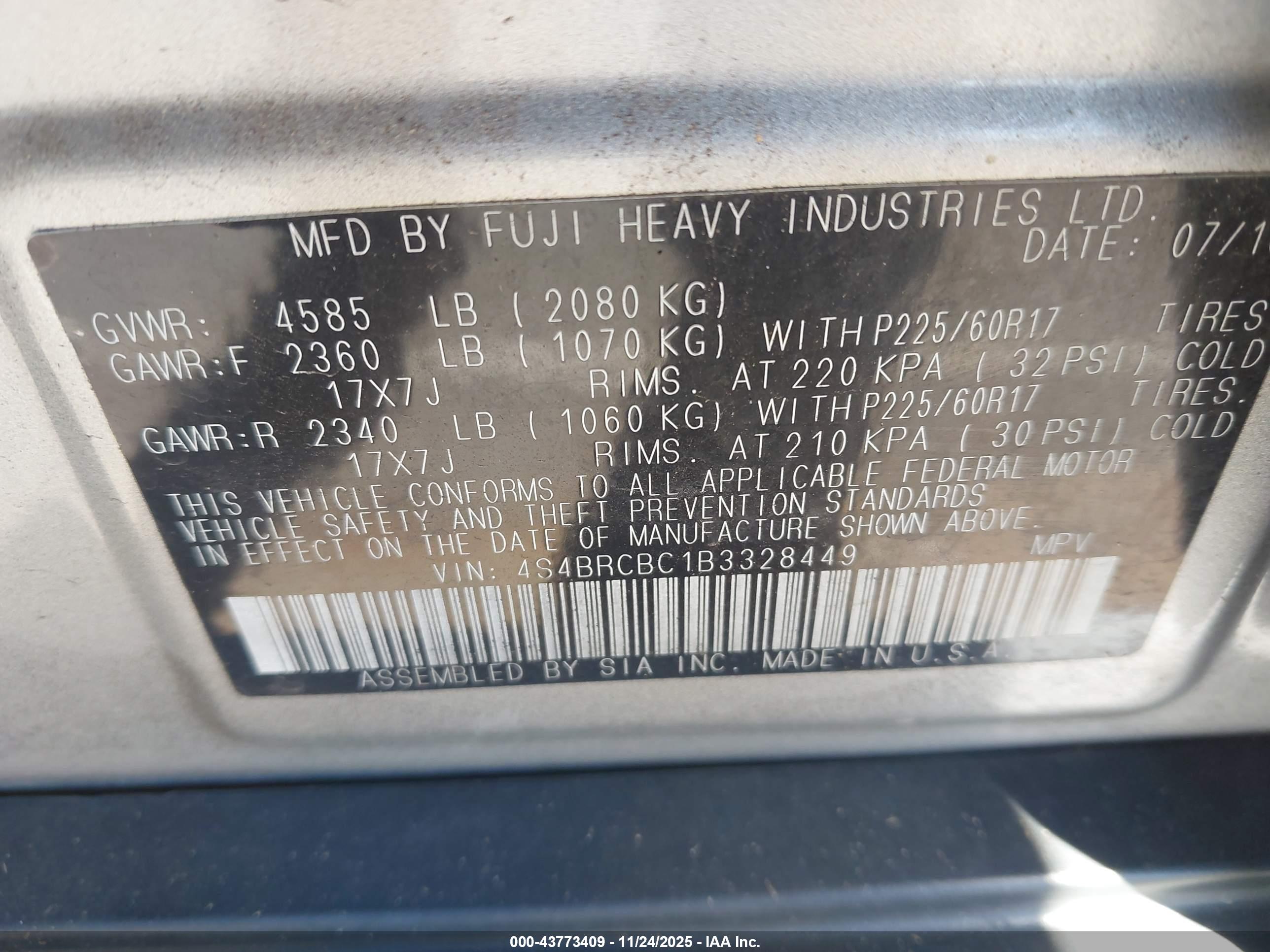 SUBARU OUTBACK image 9