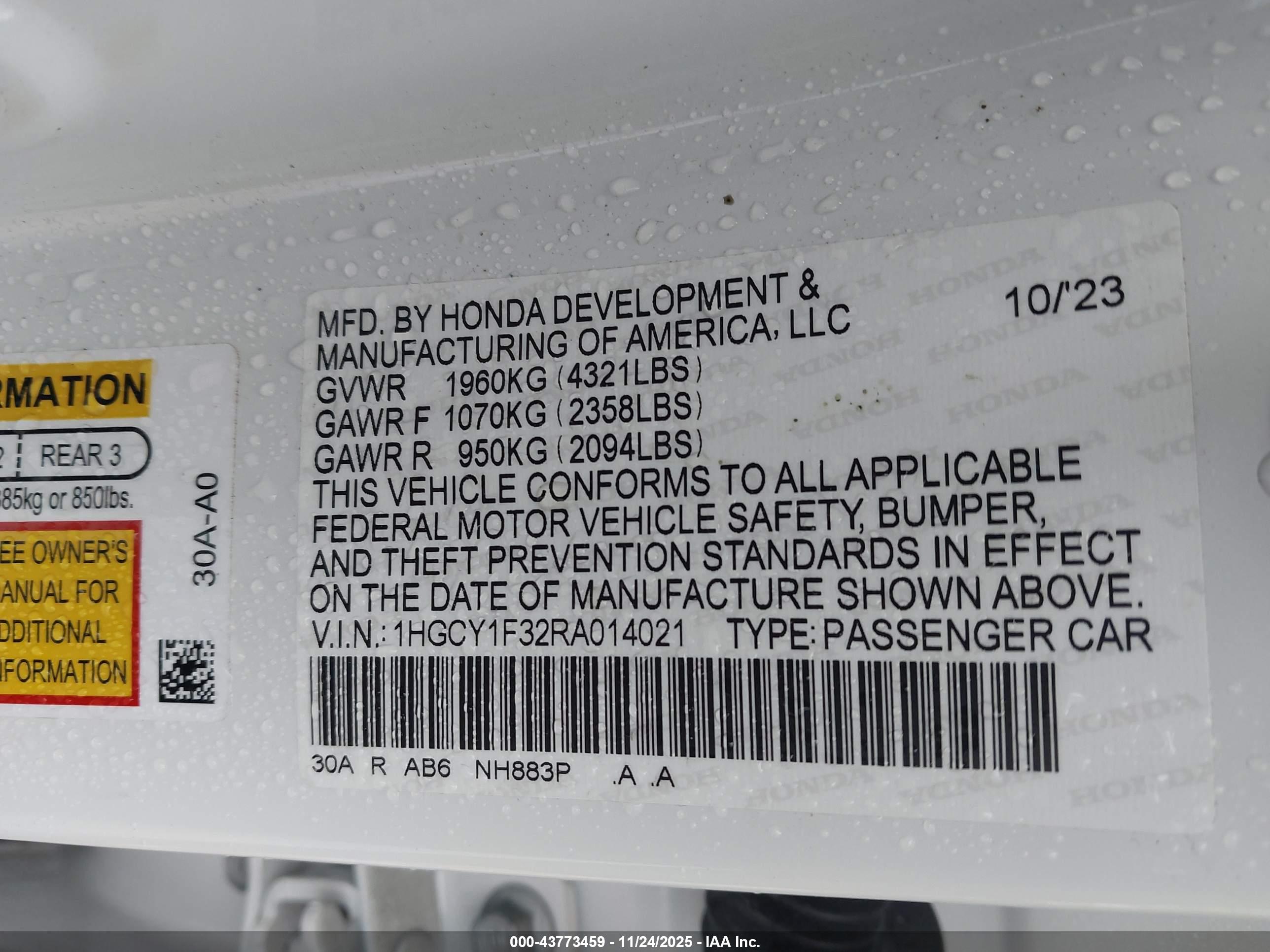 HONDA ACCORD image 9