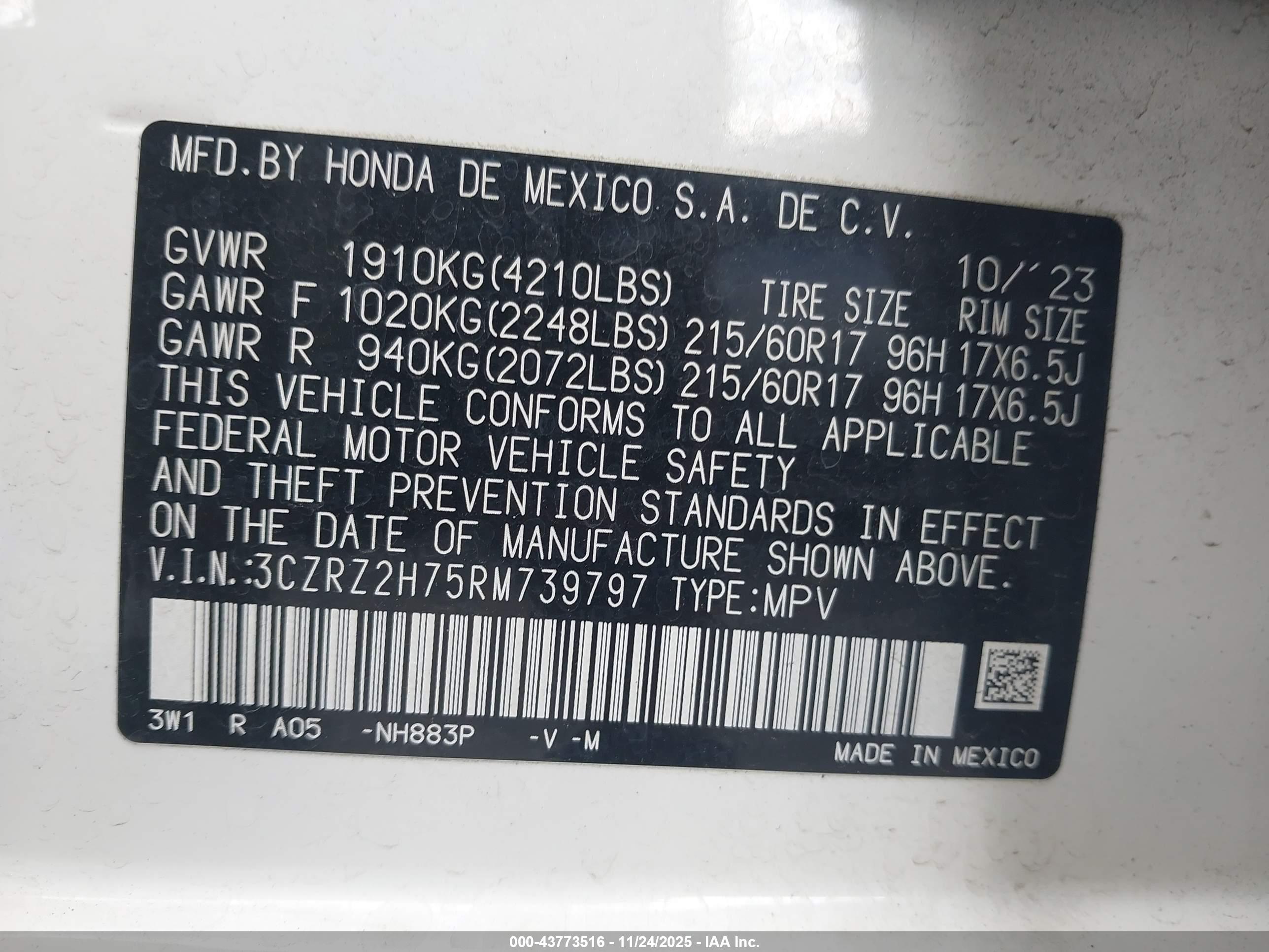 HONDA HR-V image 9