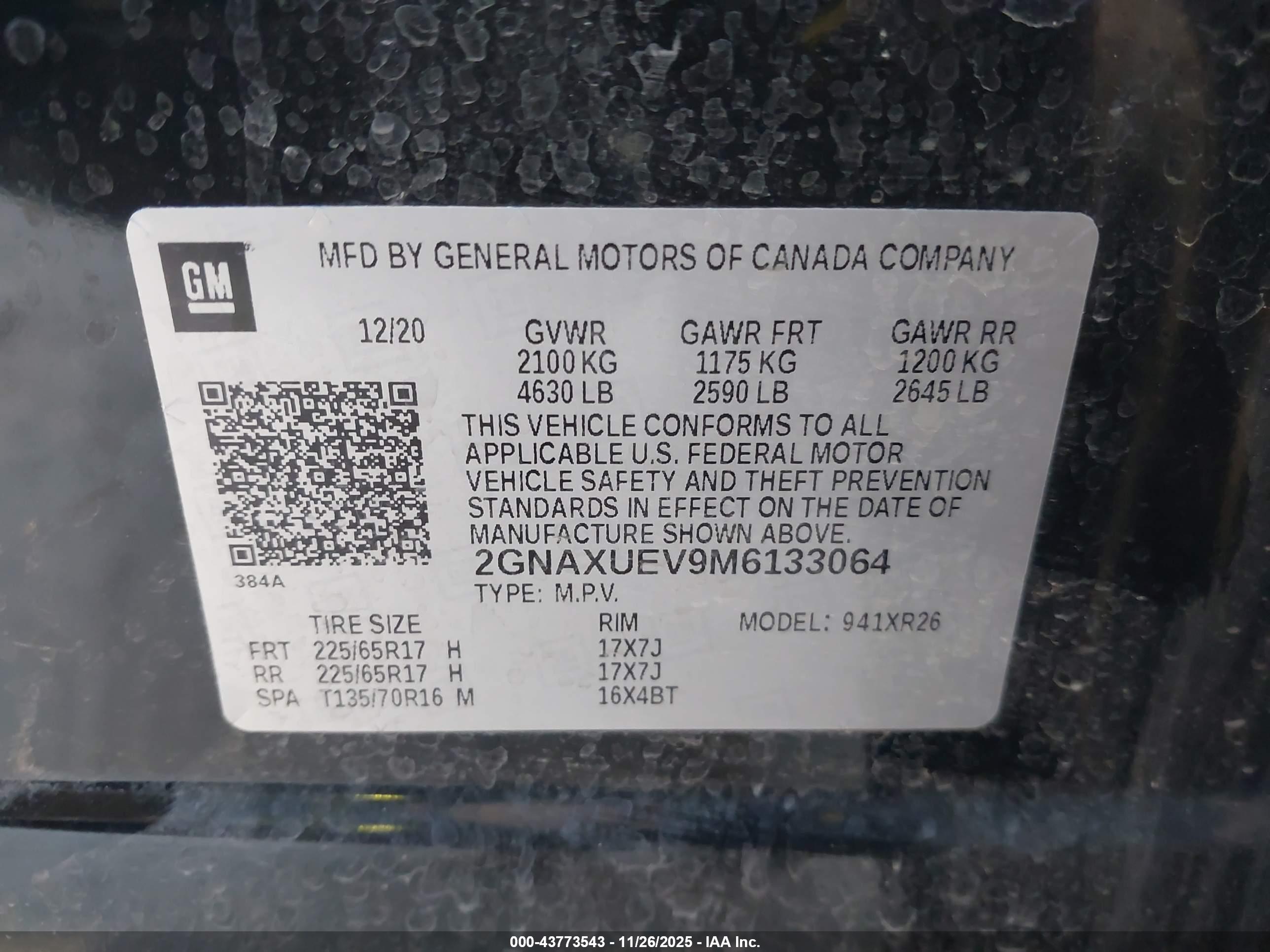 CHEVROLET EQUINOX image 9