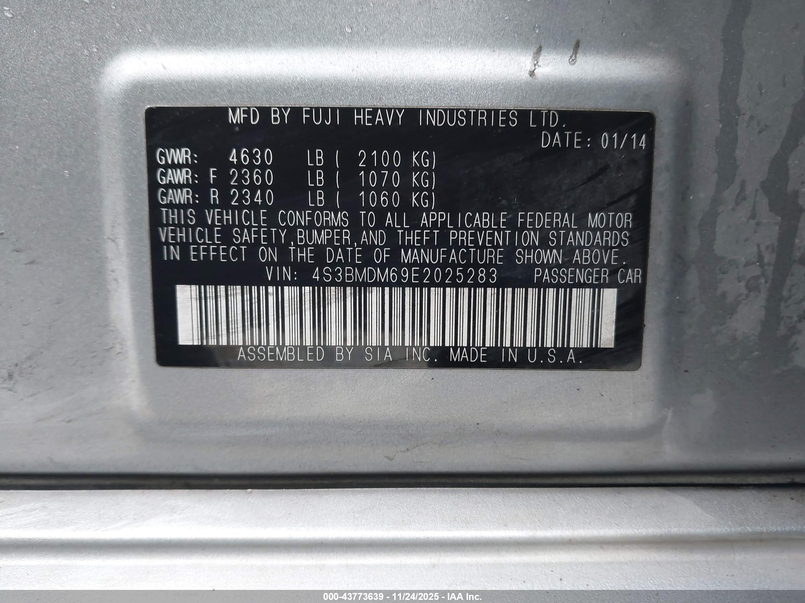 SUBARU LEGACY image 9