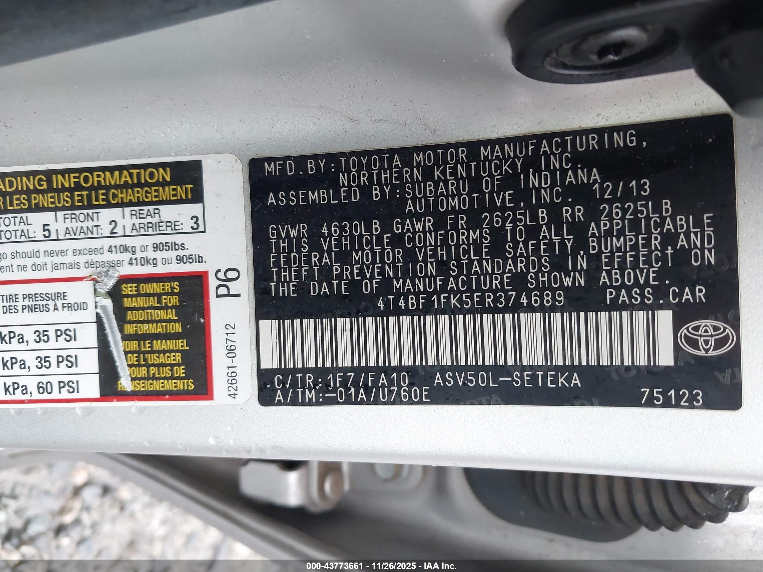 TOYOTA CAMRY image 9