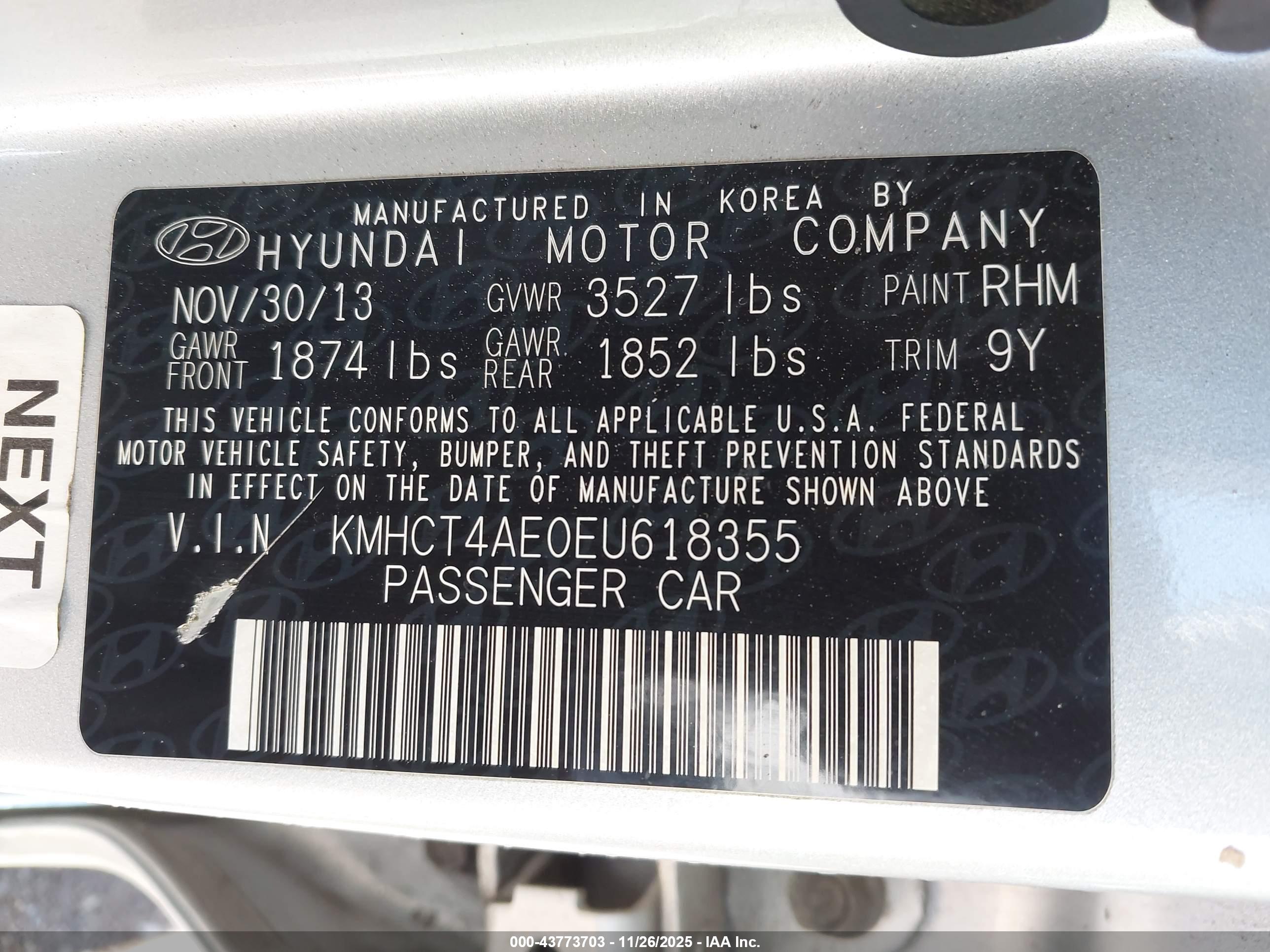 HYUNDAI ACCENT image 9