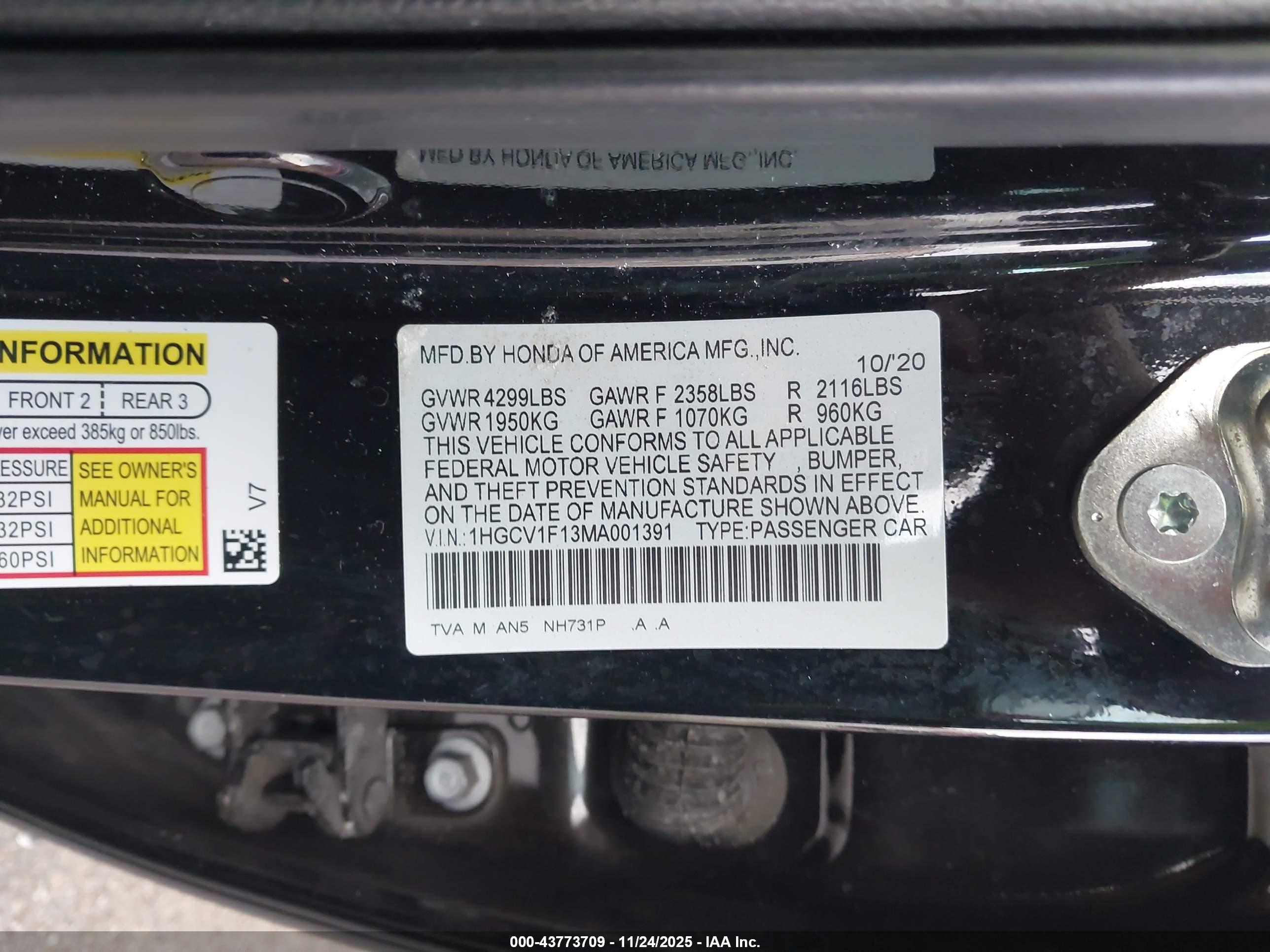HONDA ACCORD image 9
