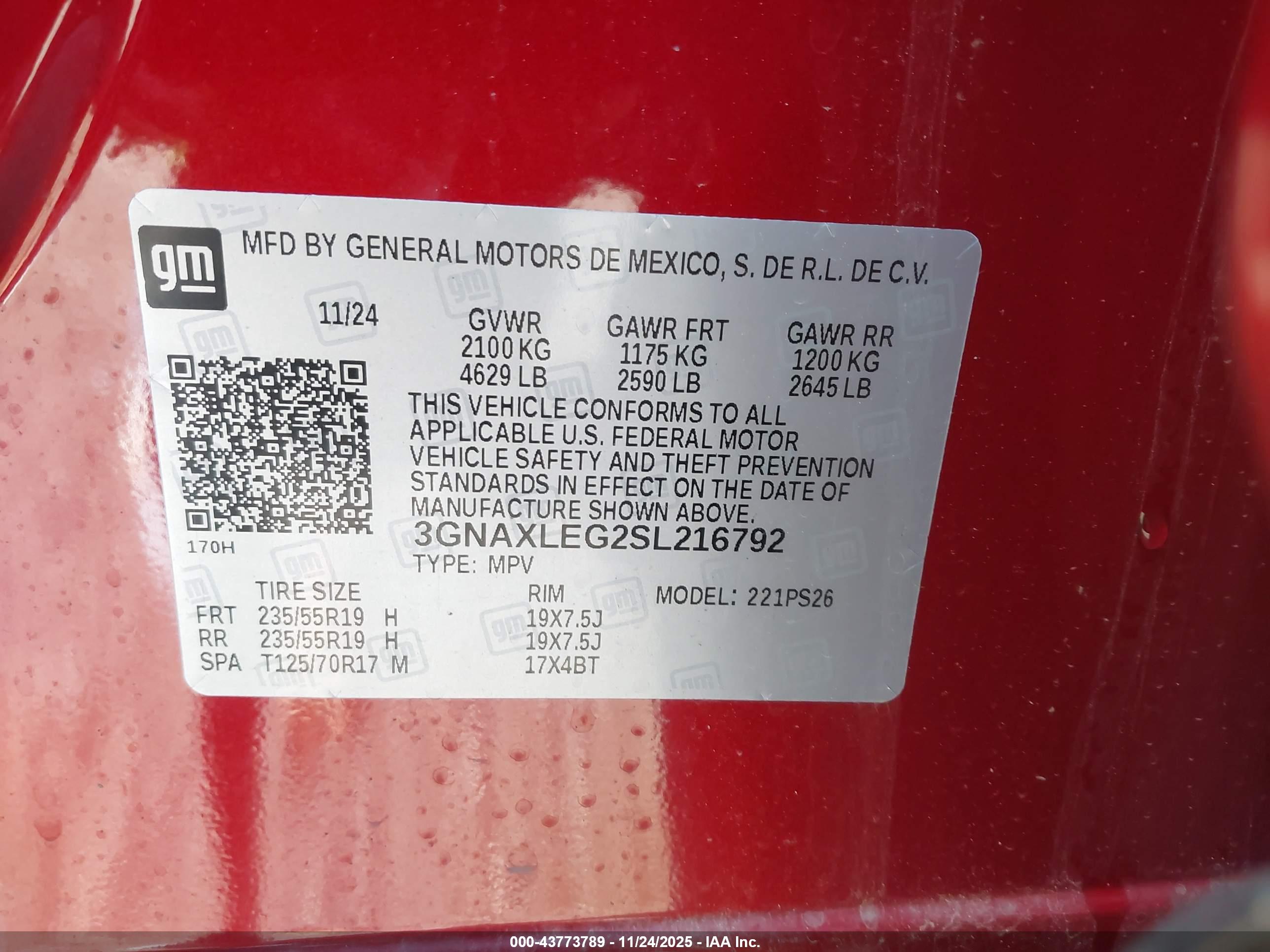 CHEVROLET EQUINOX image 9