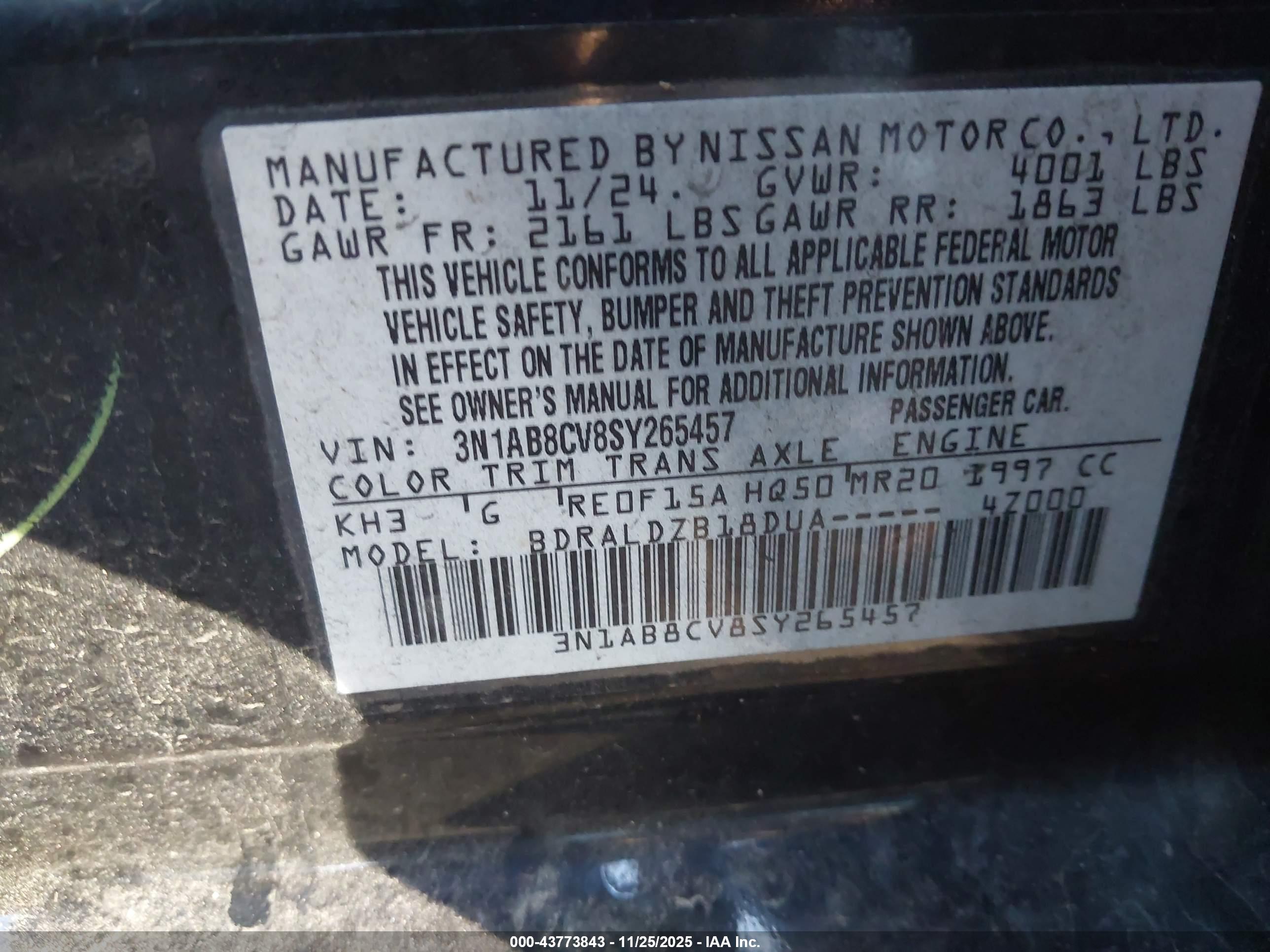 NISSAN SENTRA image 9