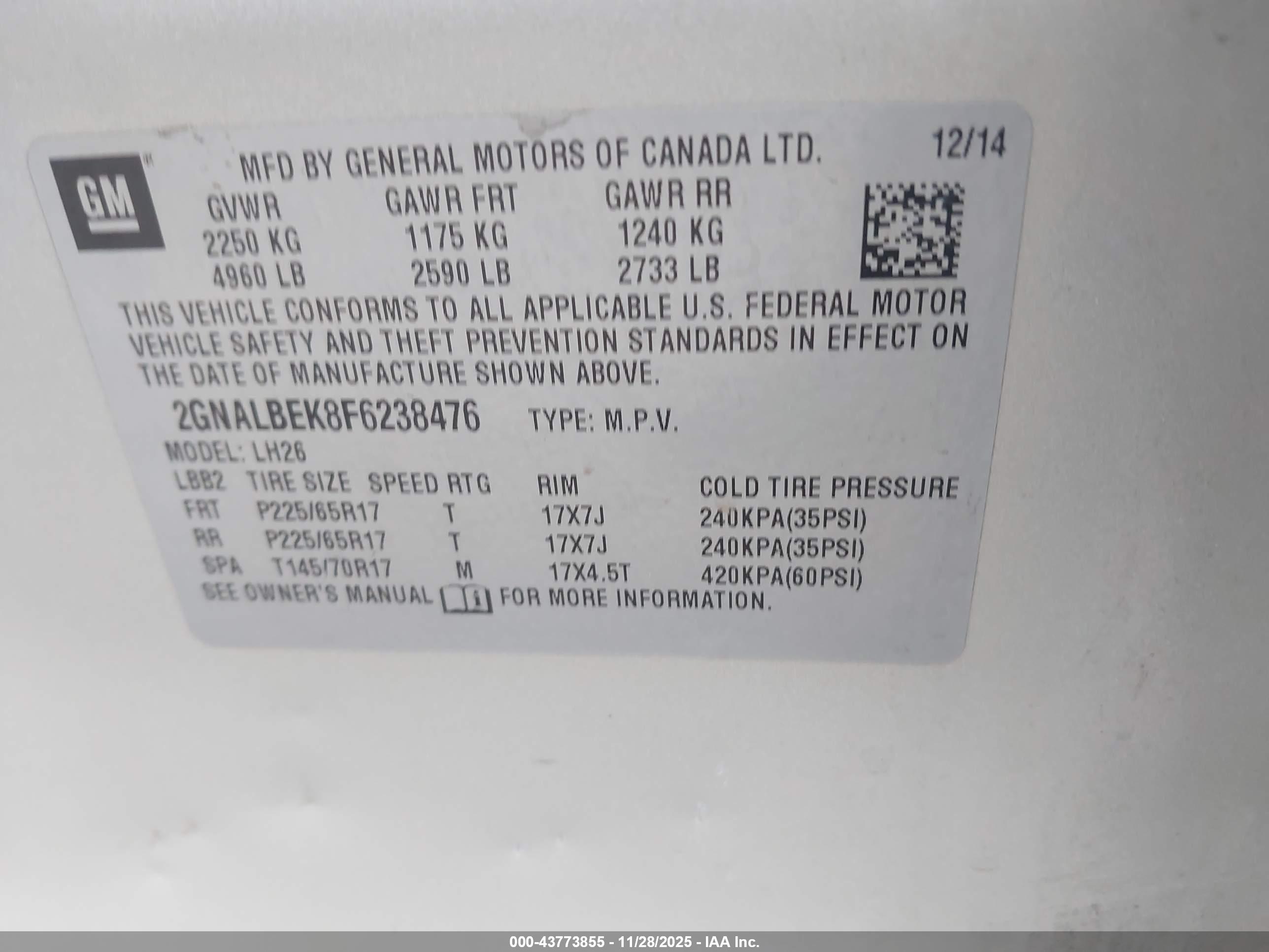 CHEVROLET EQUINOX image 9