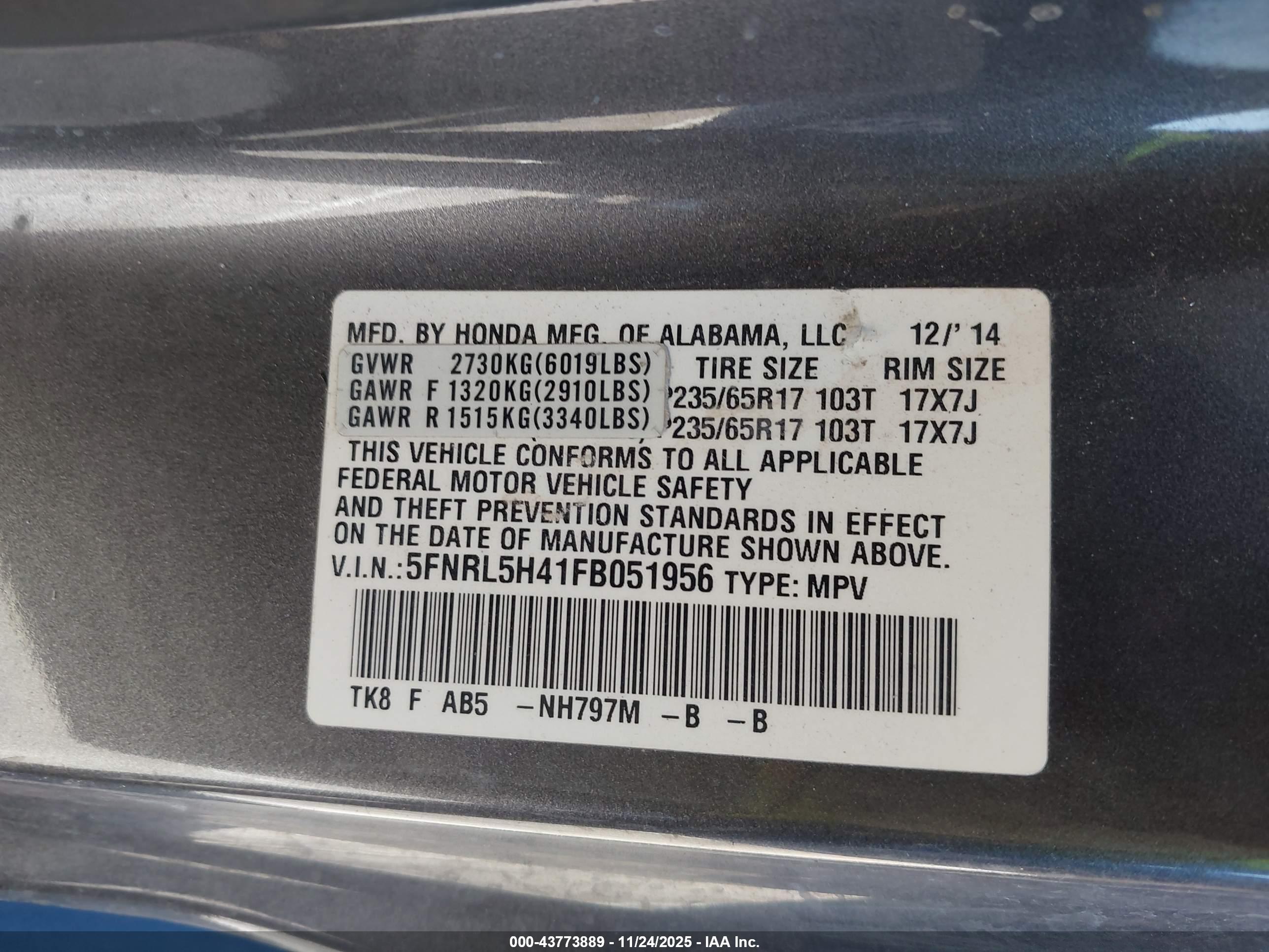 HONDA ODYSSEY image 9