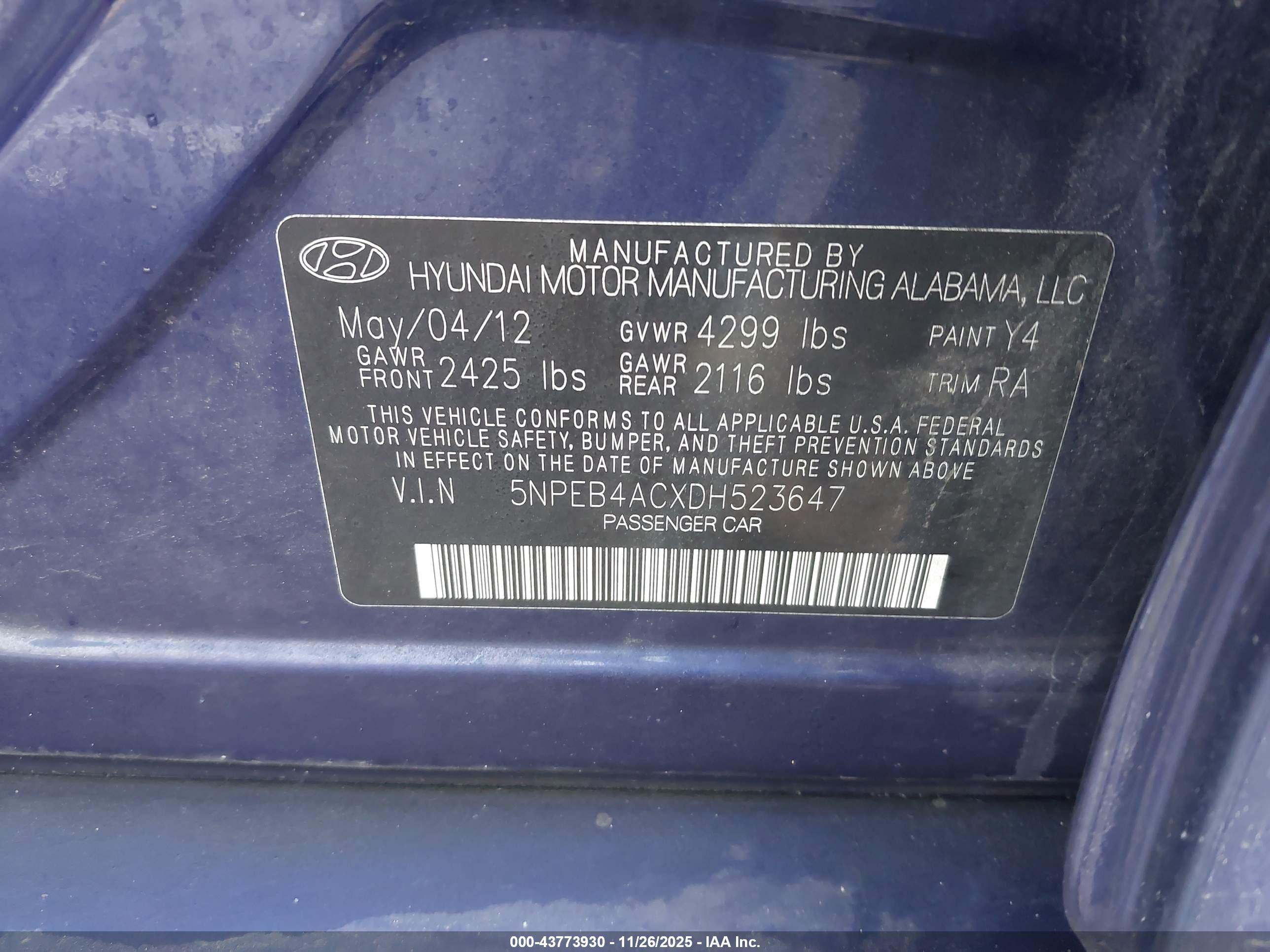 HYUNDAI SONATA image 9