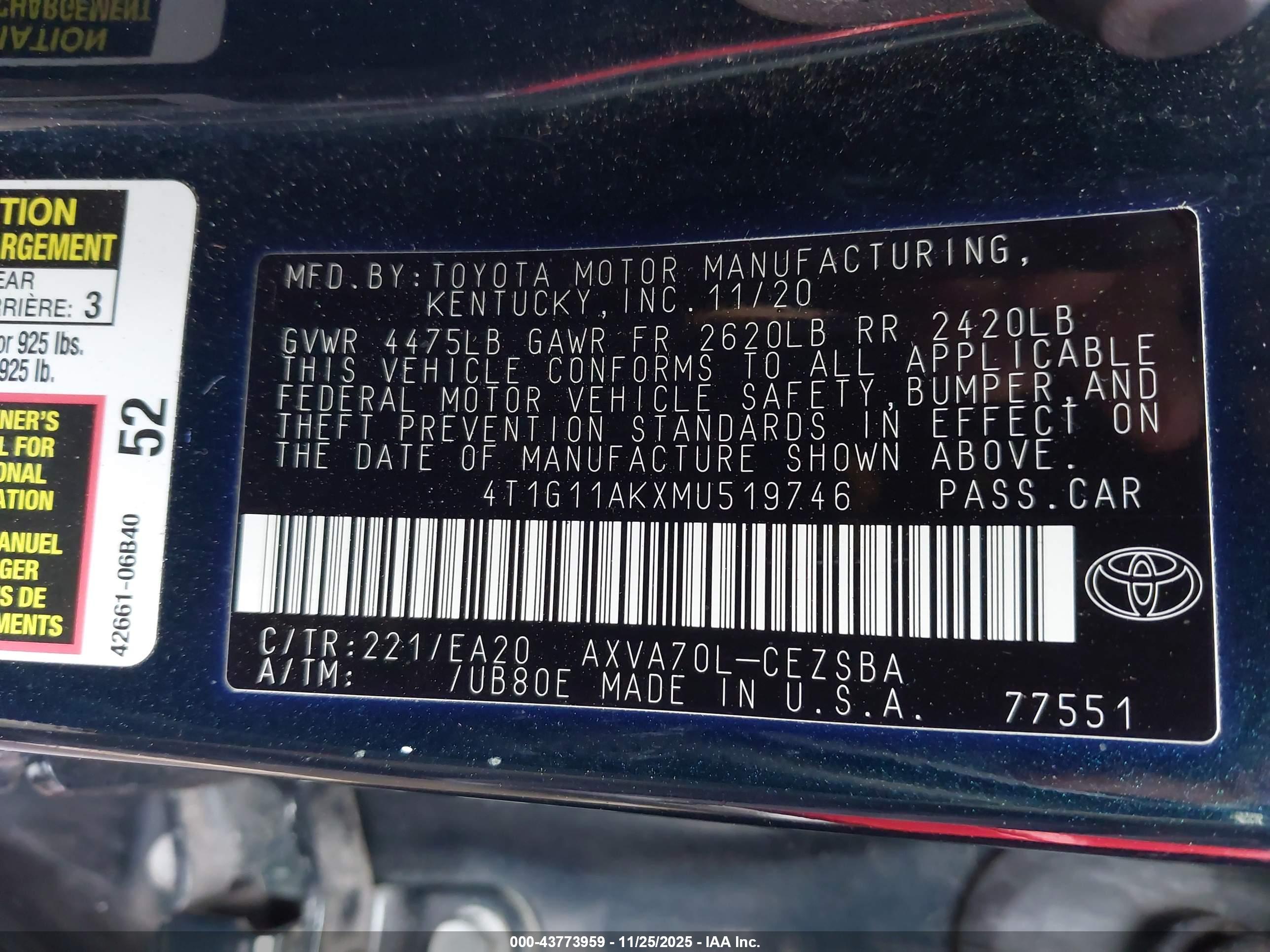 TOYOTA CAMRY image 9