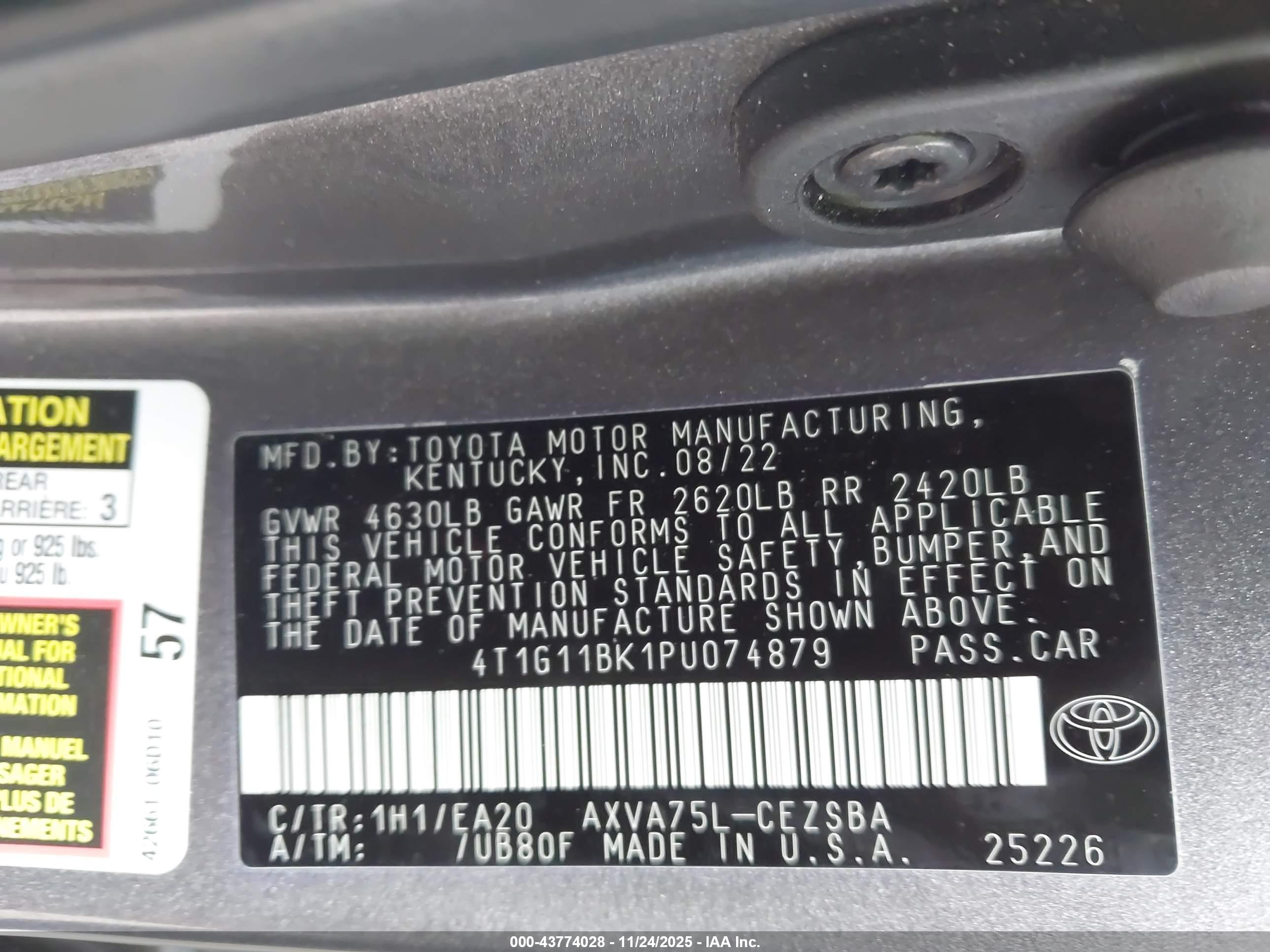 TOYOTA CAMRY image 9