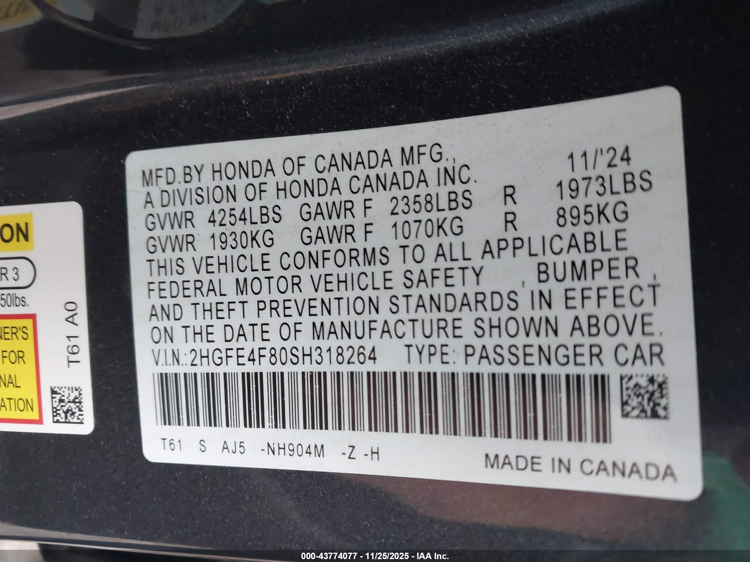 HONDA CIVIC image 9