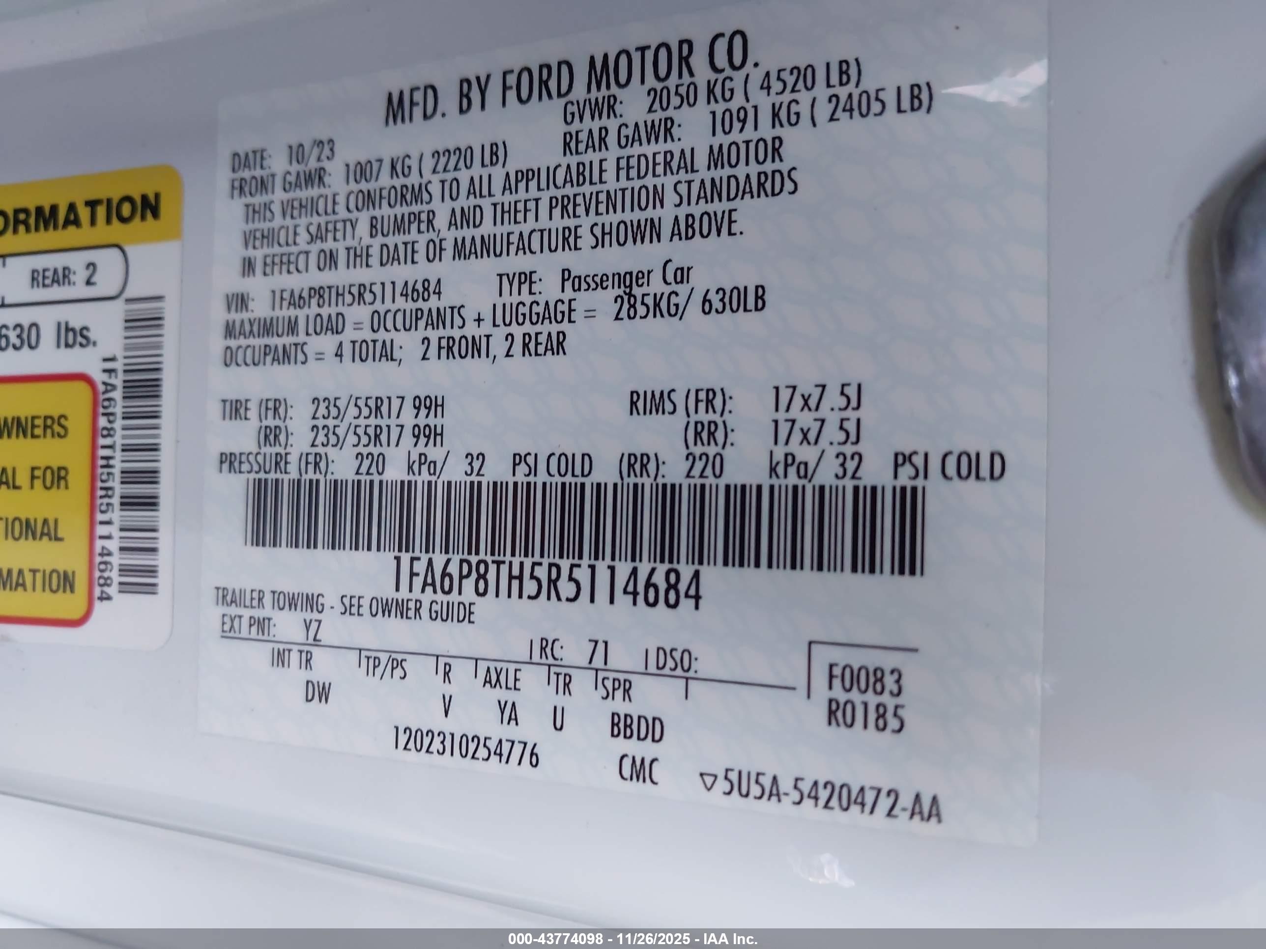 FORD MUSTANG image 9