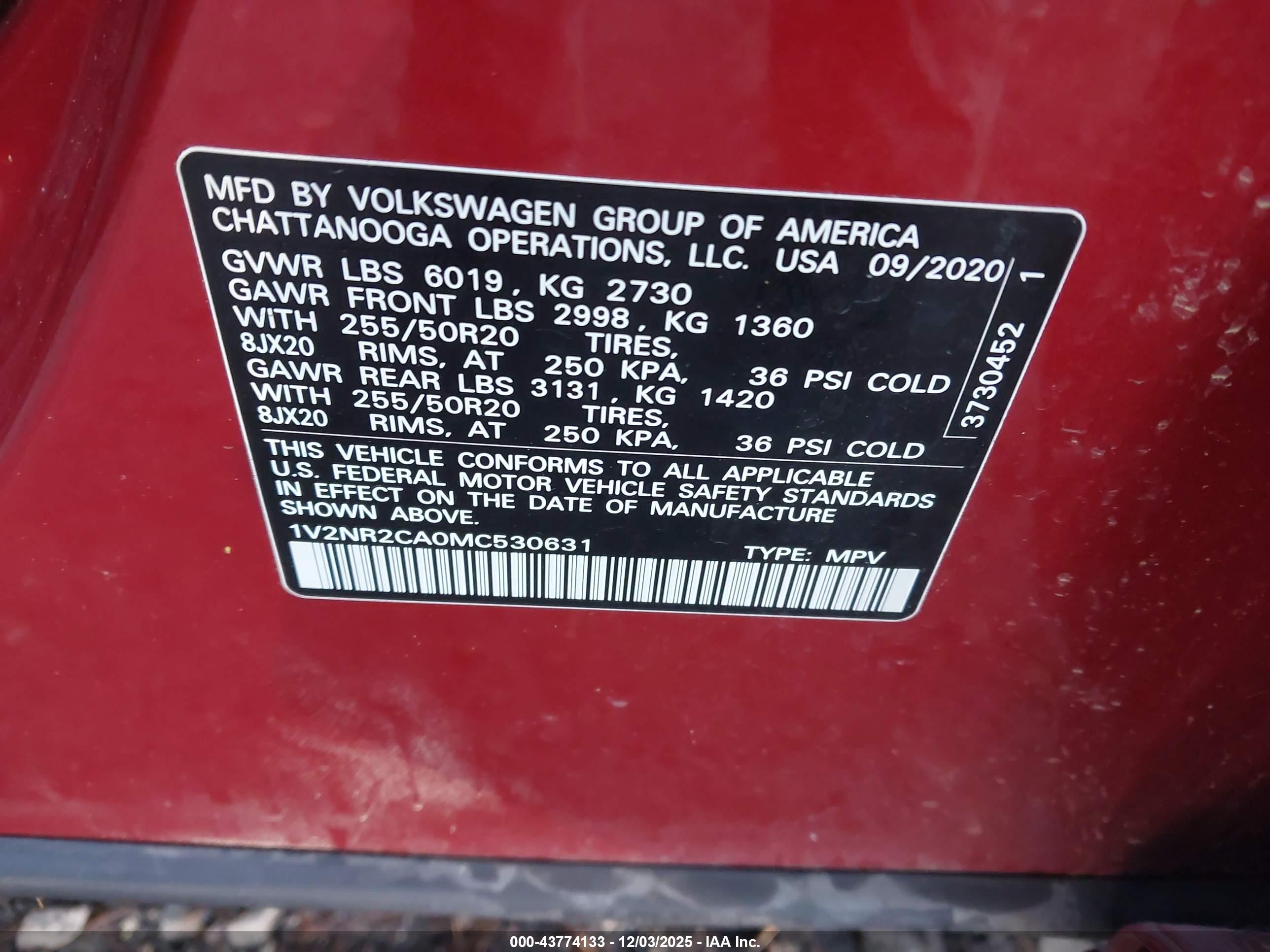 VOLKSWAGEN ATLAS image 9