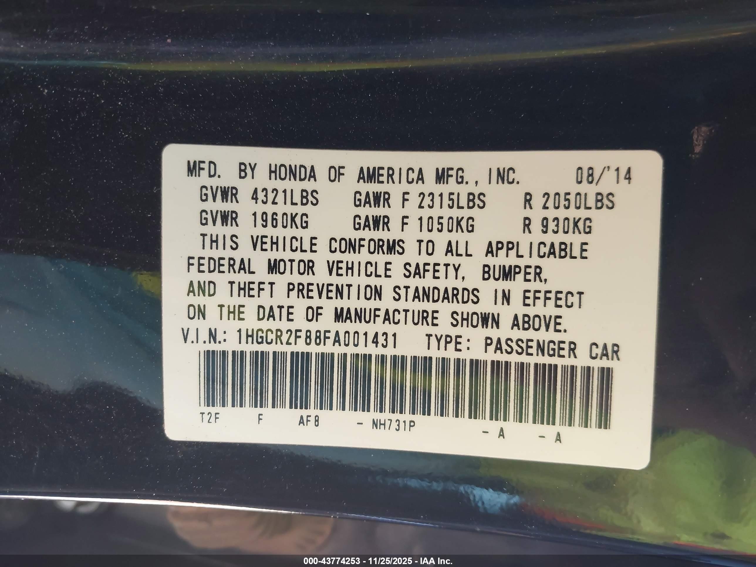 HONDA ACCORD image 9