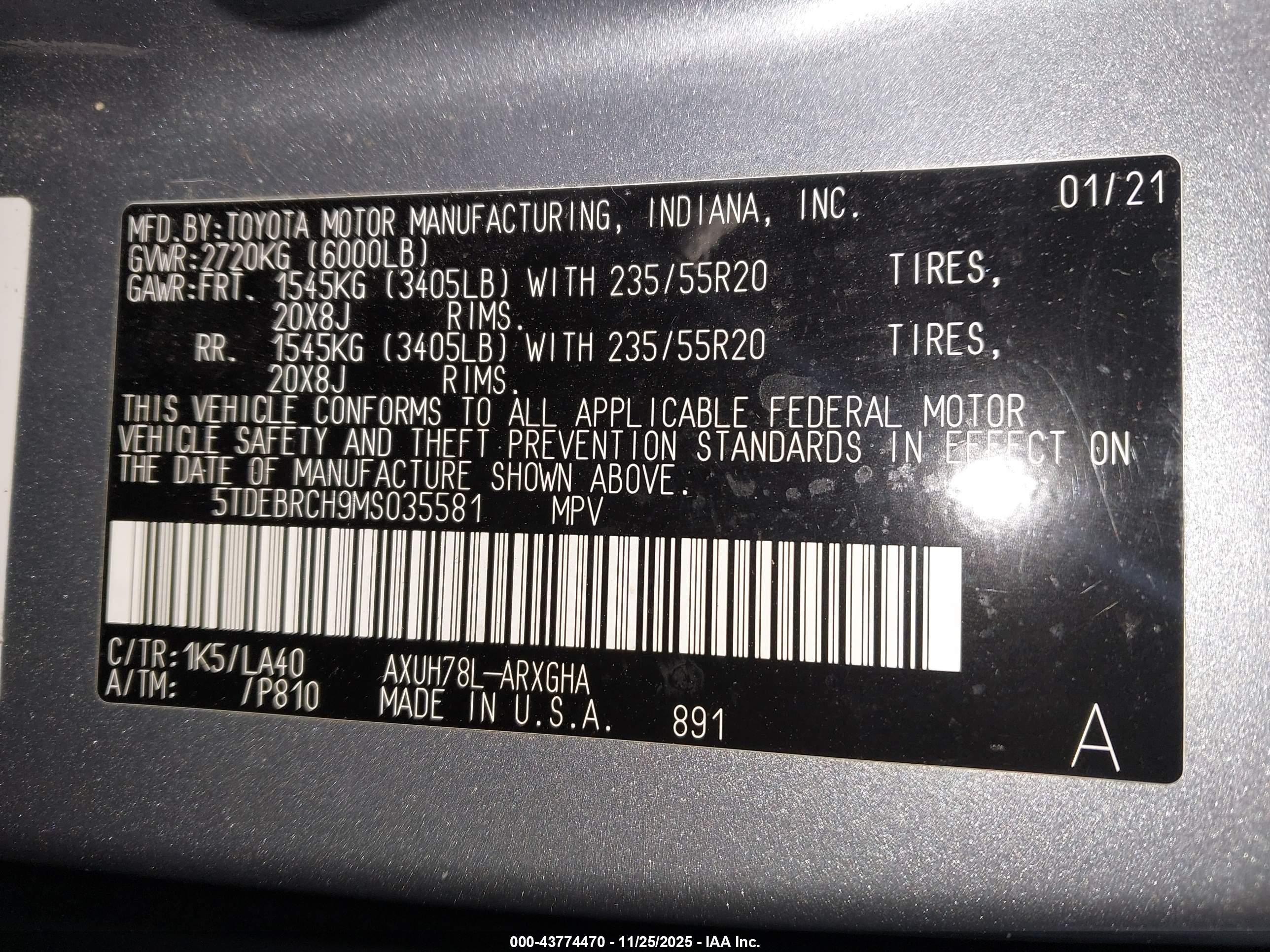 TOYOTA HIGHLANDER image 9