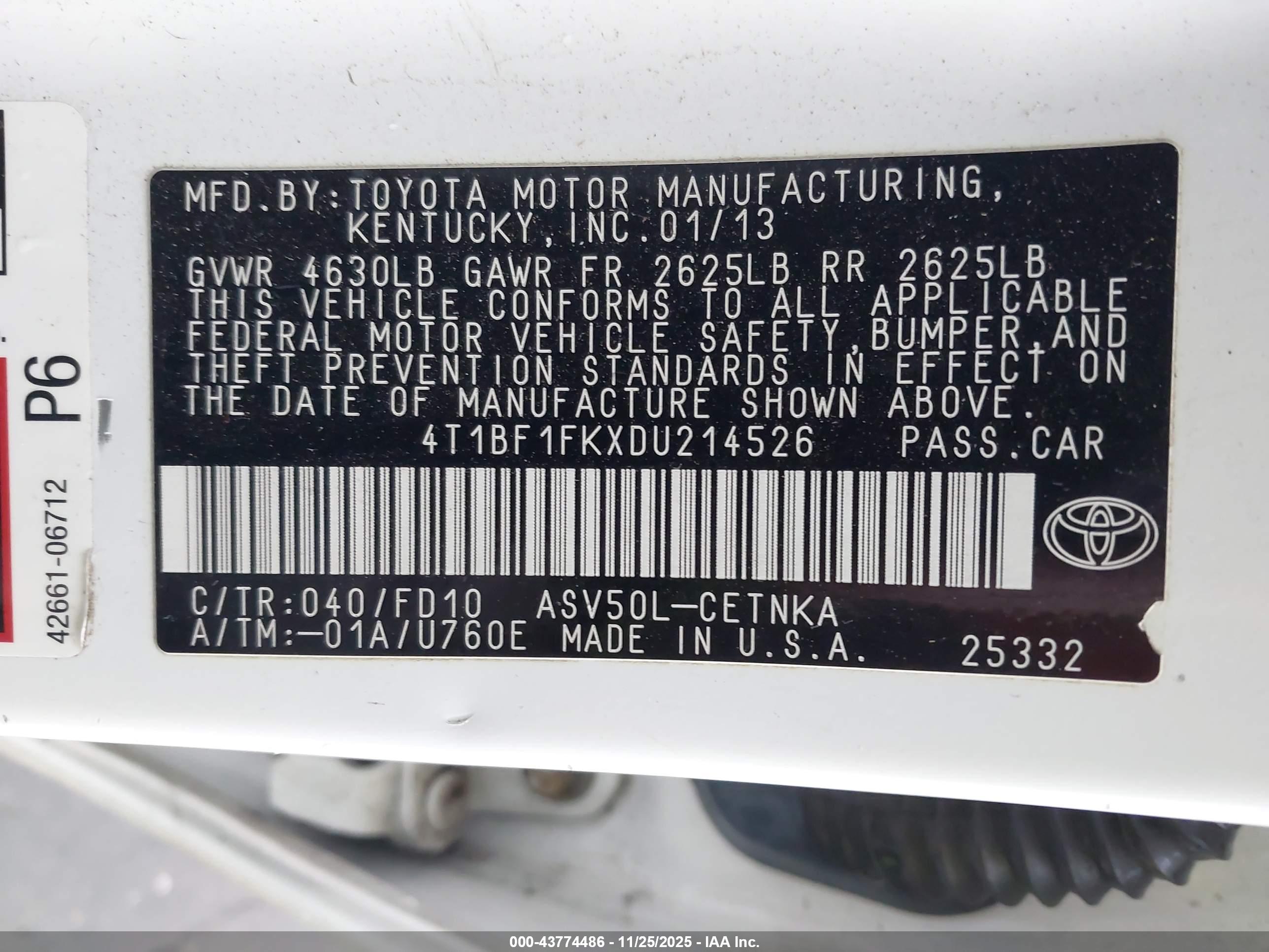 TOYOTA CAMRY image 9