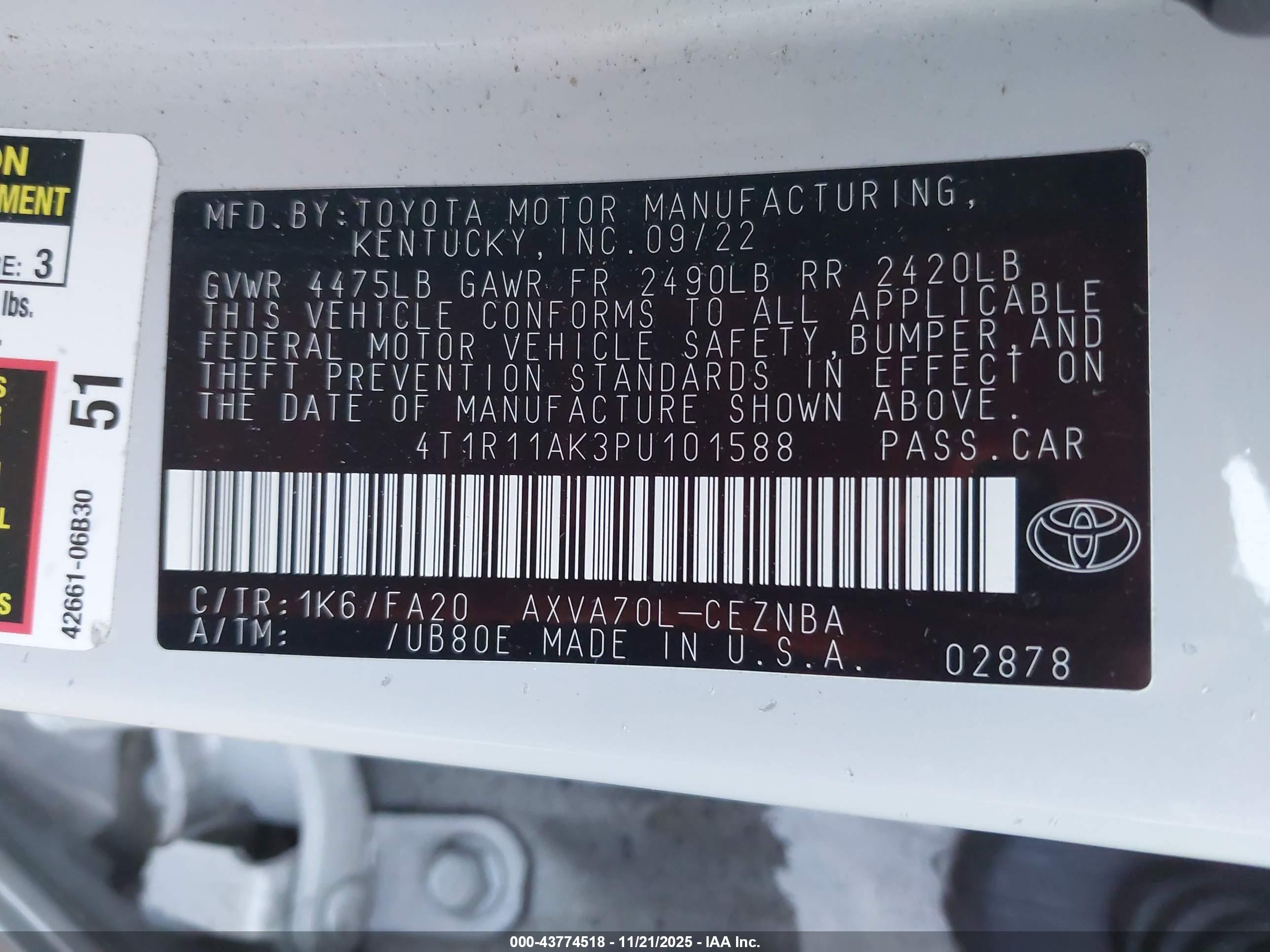 TOYOTA CAMRY image 9