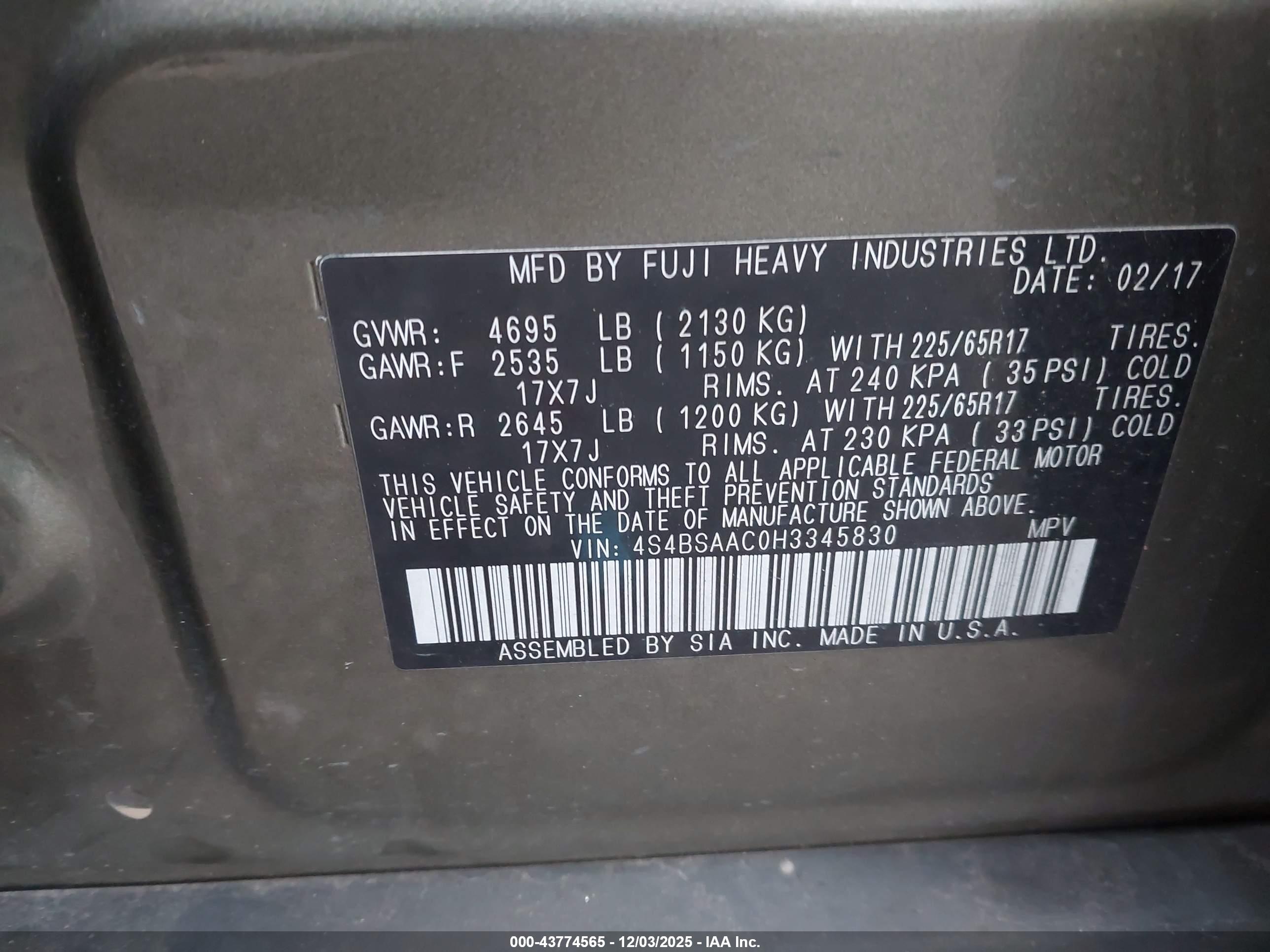 SUBARU OUTBACK image 9