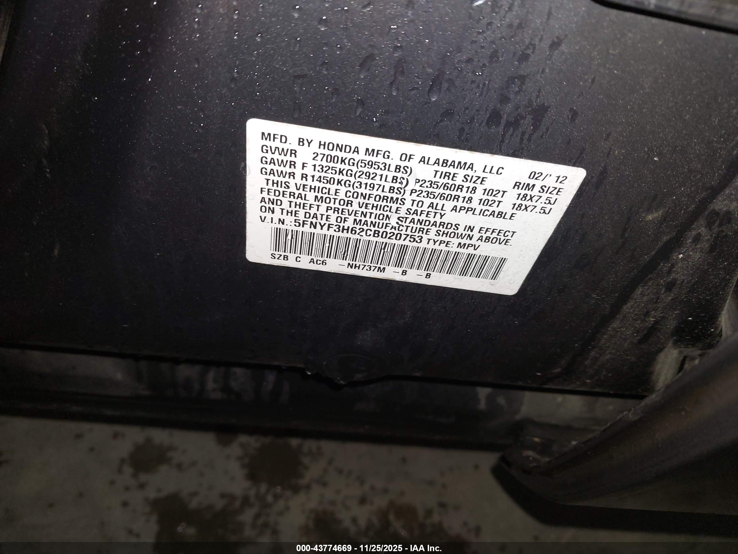 HONDA PILOT image 9