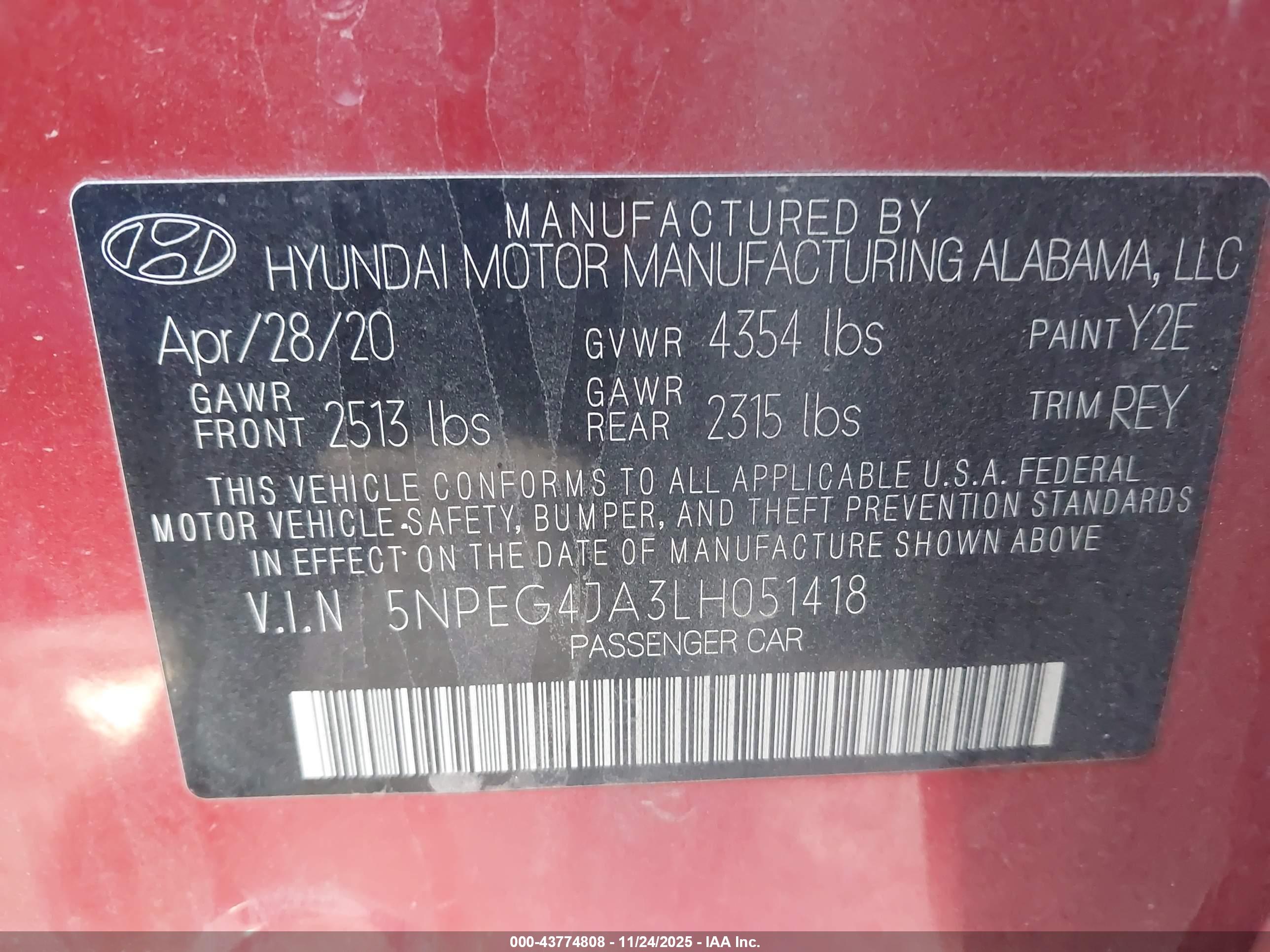 HYUNDAI SONATA image 9