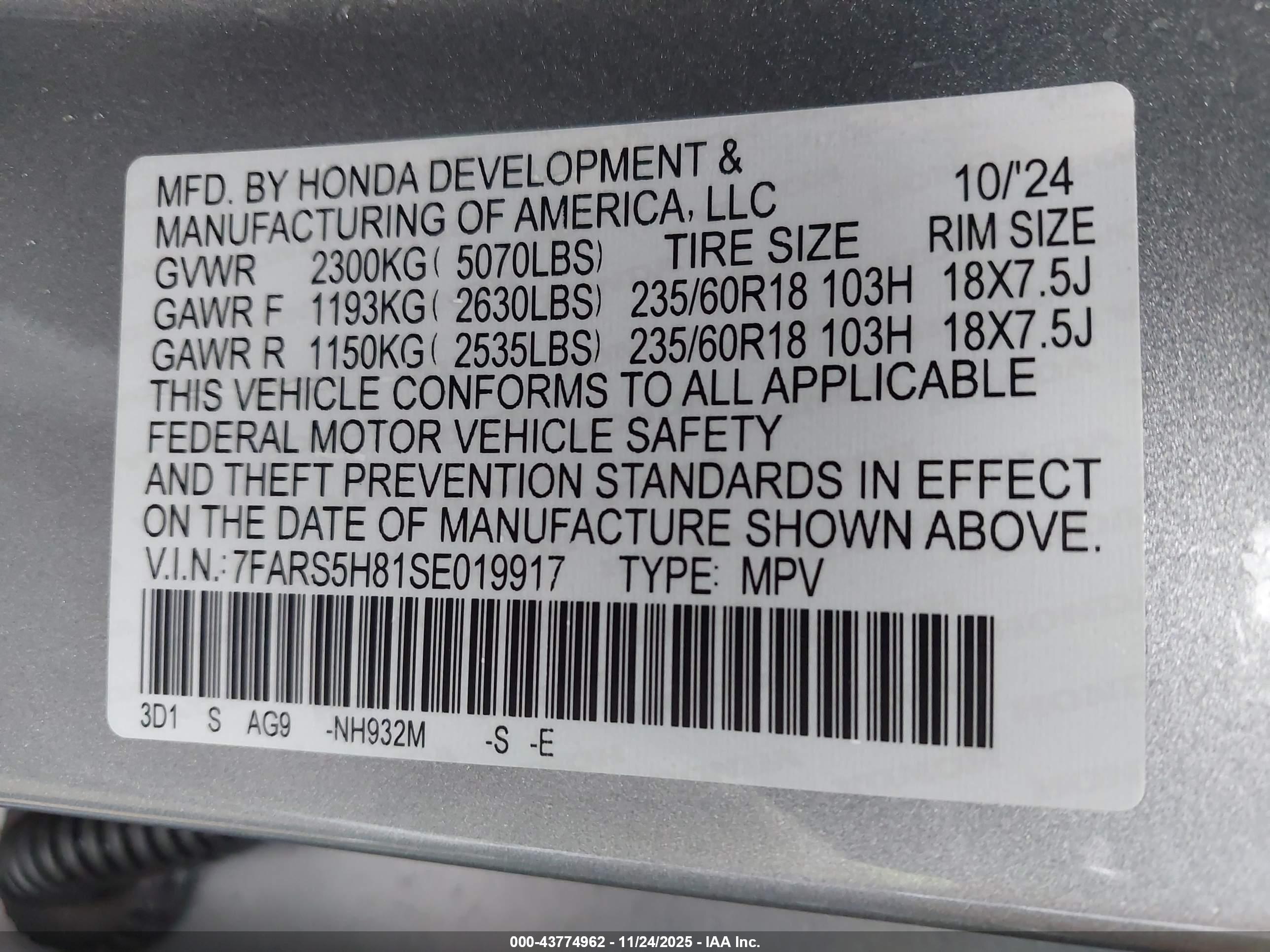 HONDA CR-V image 9