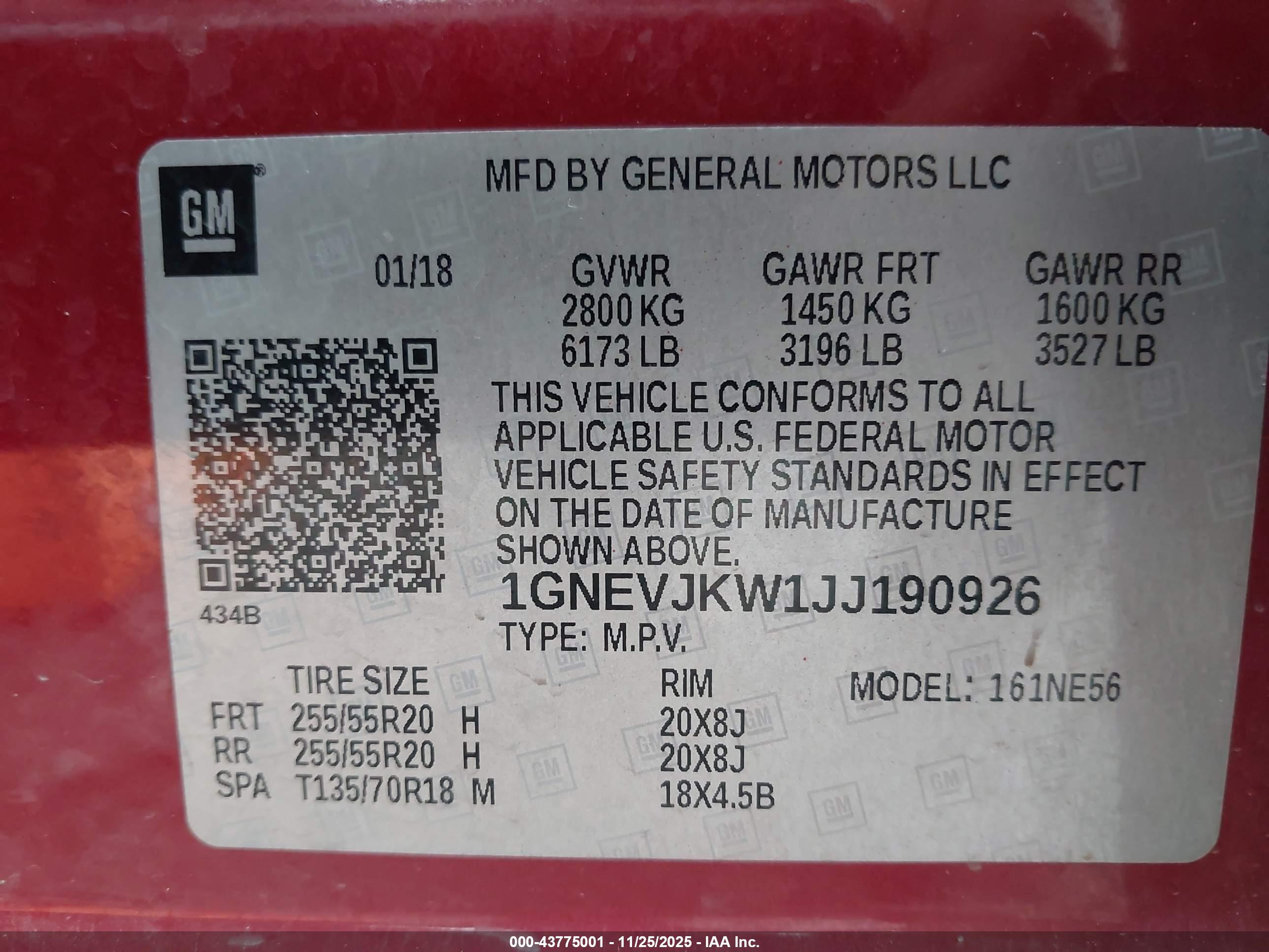CHEVROLET TRAVERSE image 9