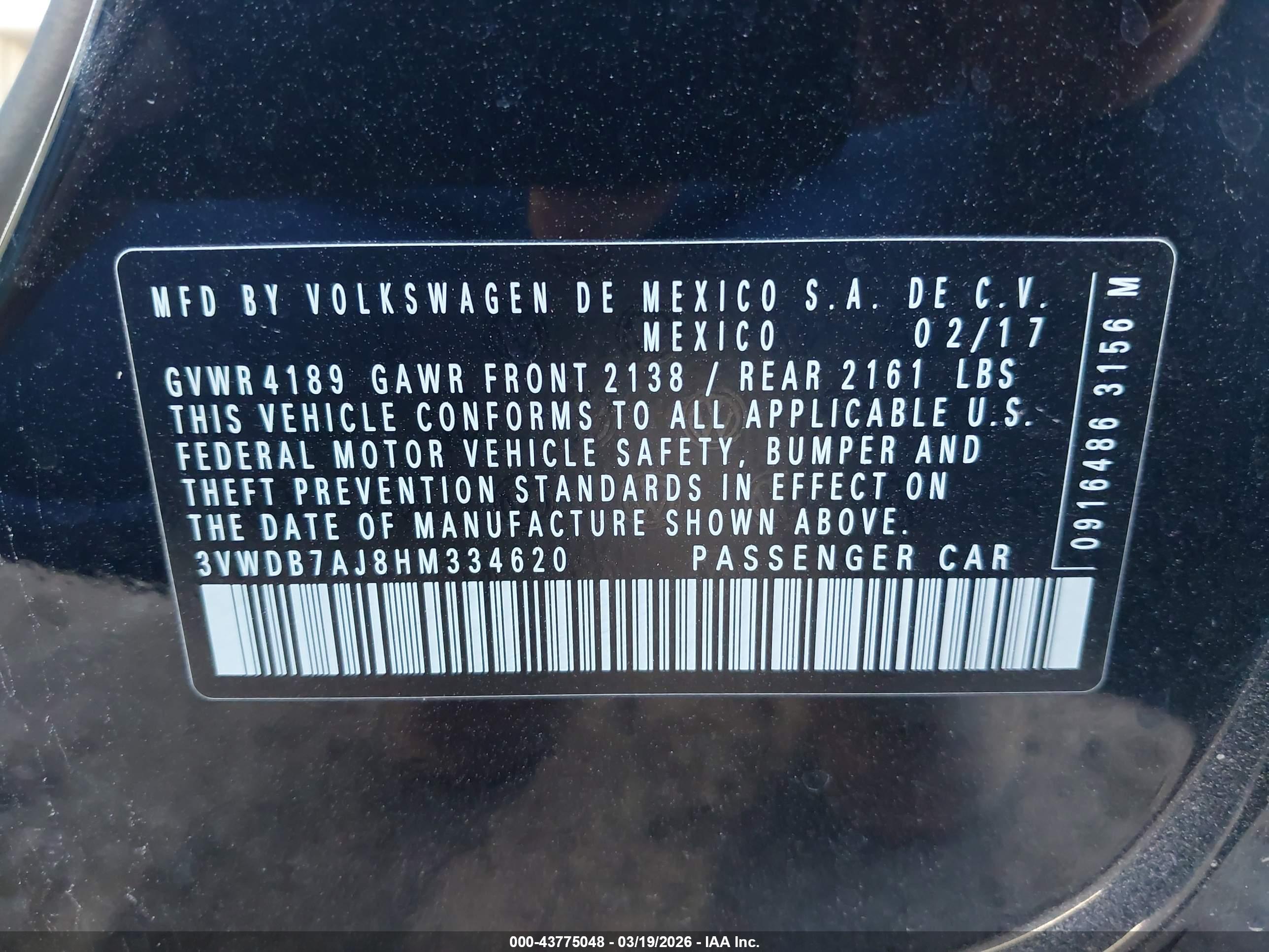 VOLKSWAGEN JETTA image 9