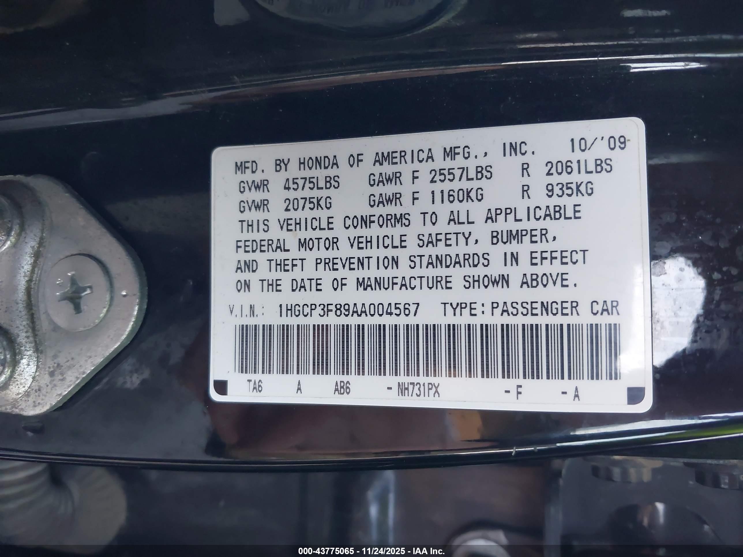 HONDA ACCORD image 9