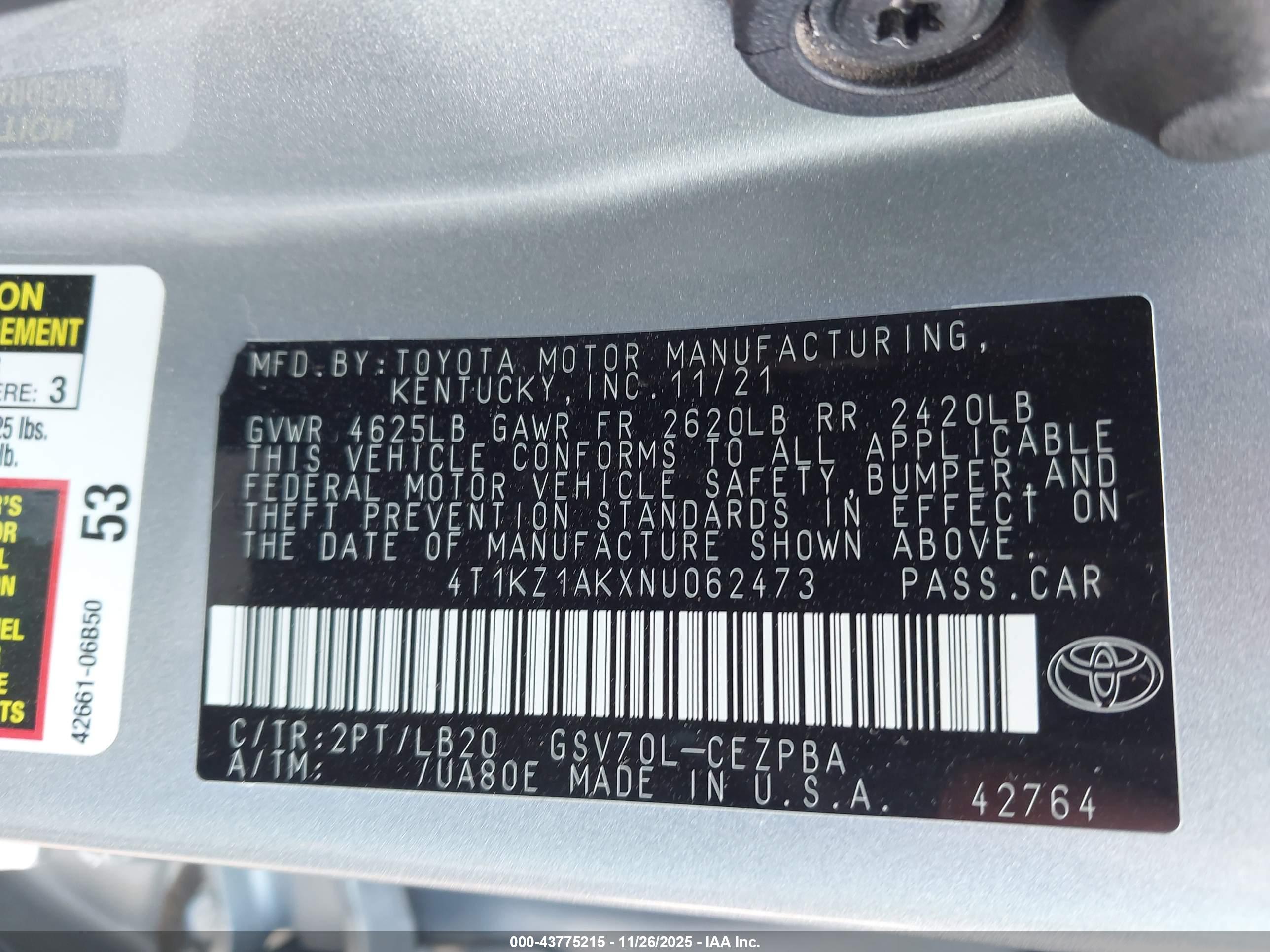 TOYOTA CAMRY image 9