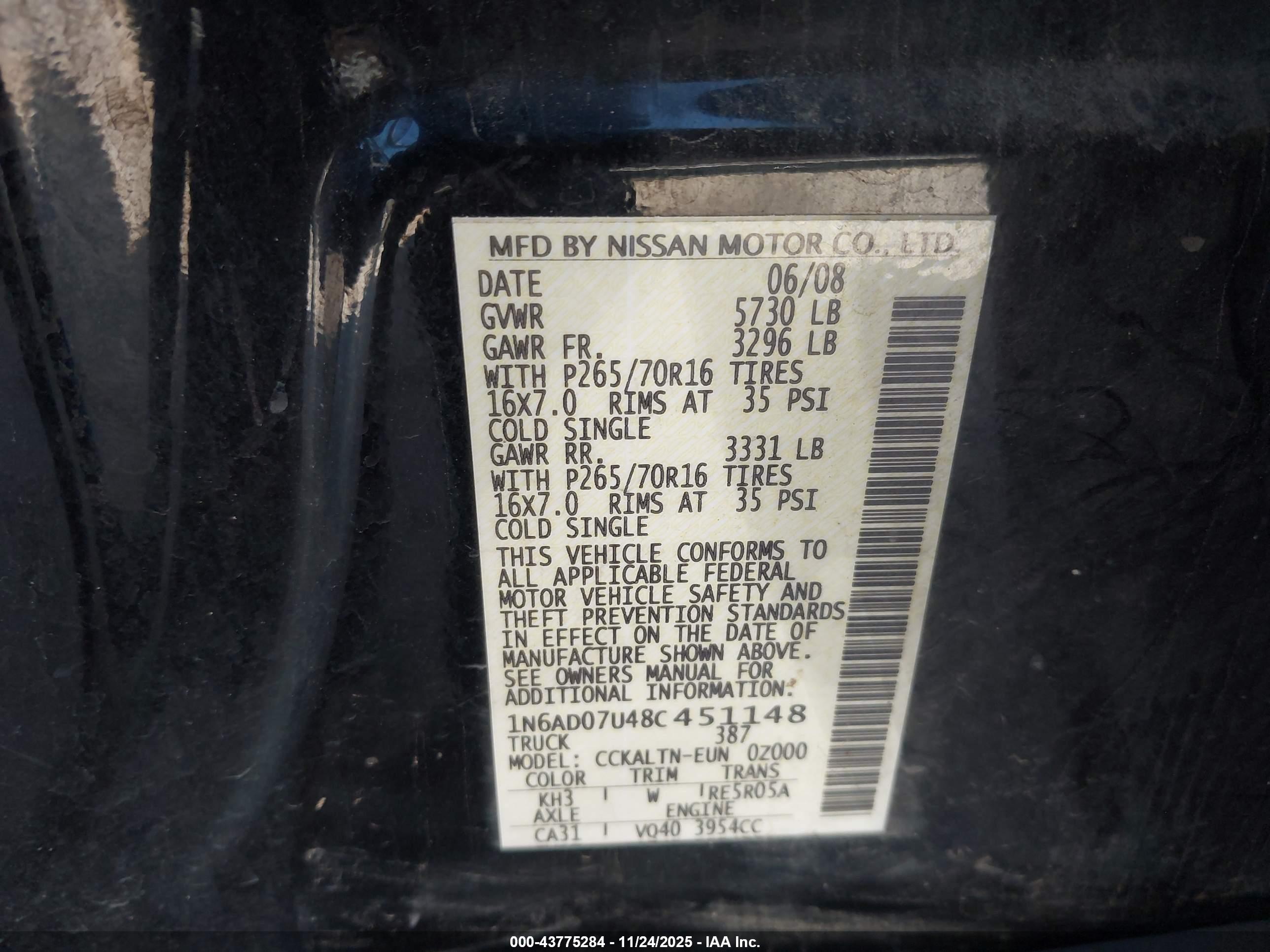 NISSAN FRONTIER image 9