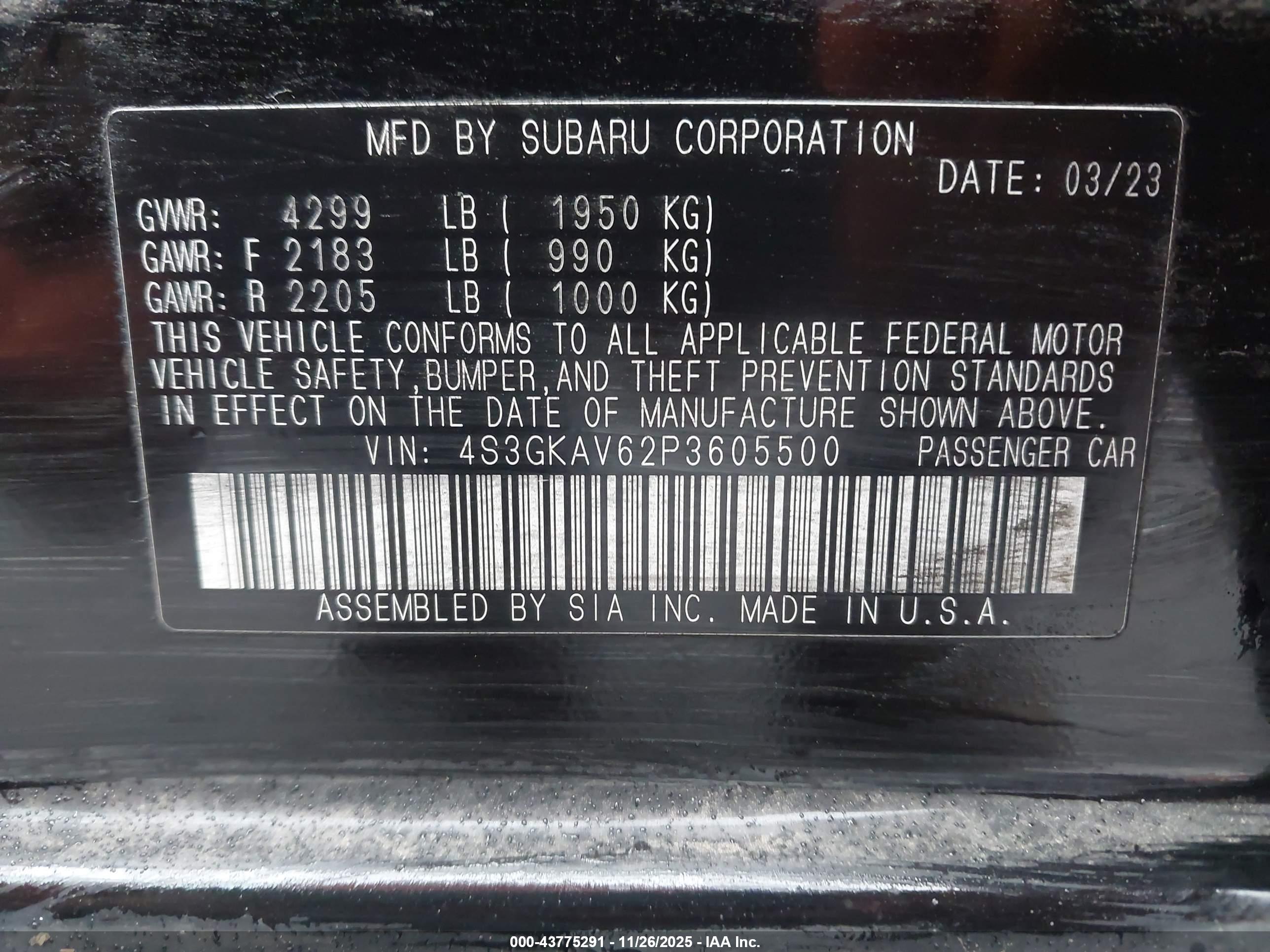 SUBARU IMPREZA image 9